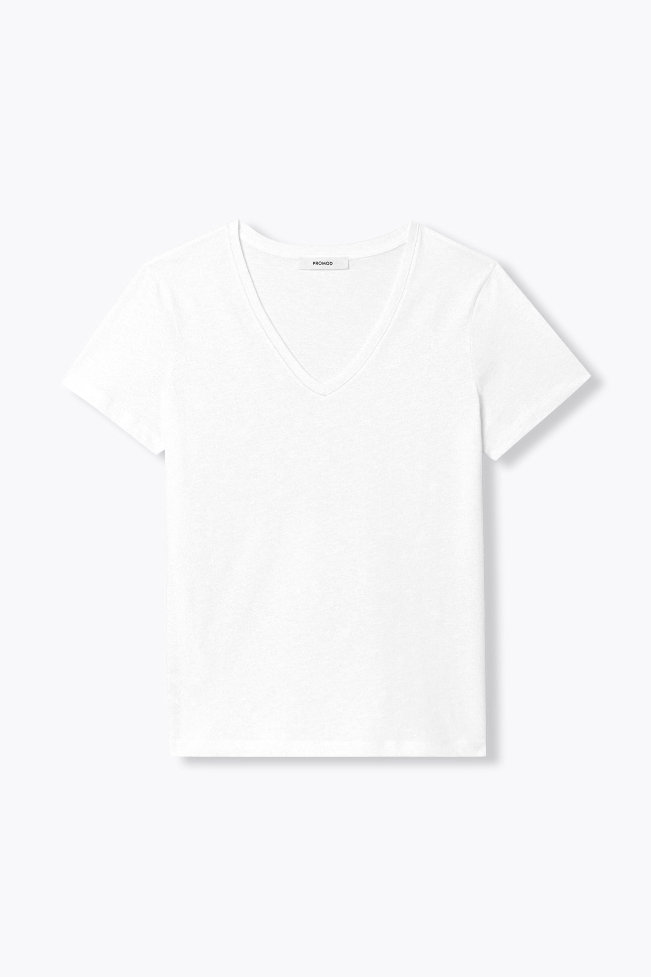 T-shirt col V Femme - Blanc – Image 5