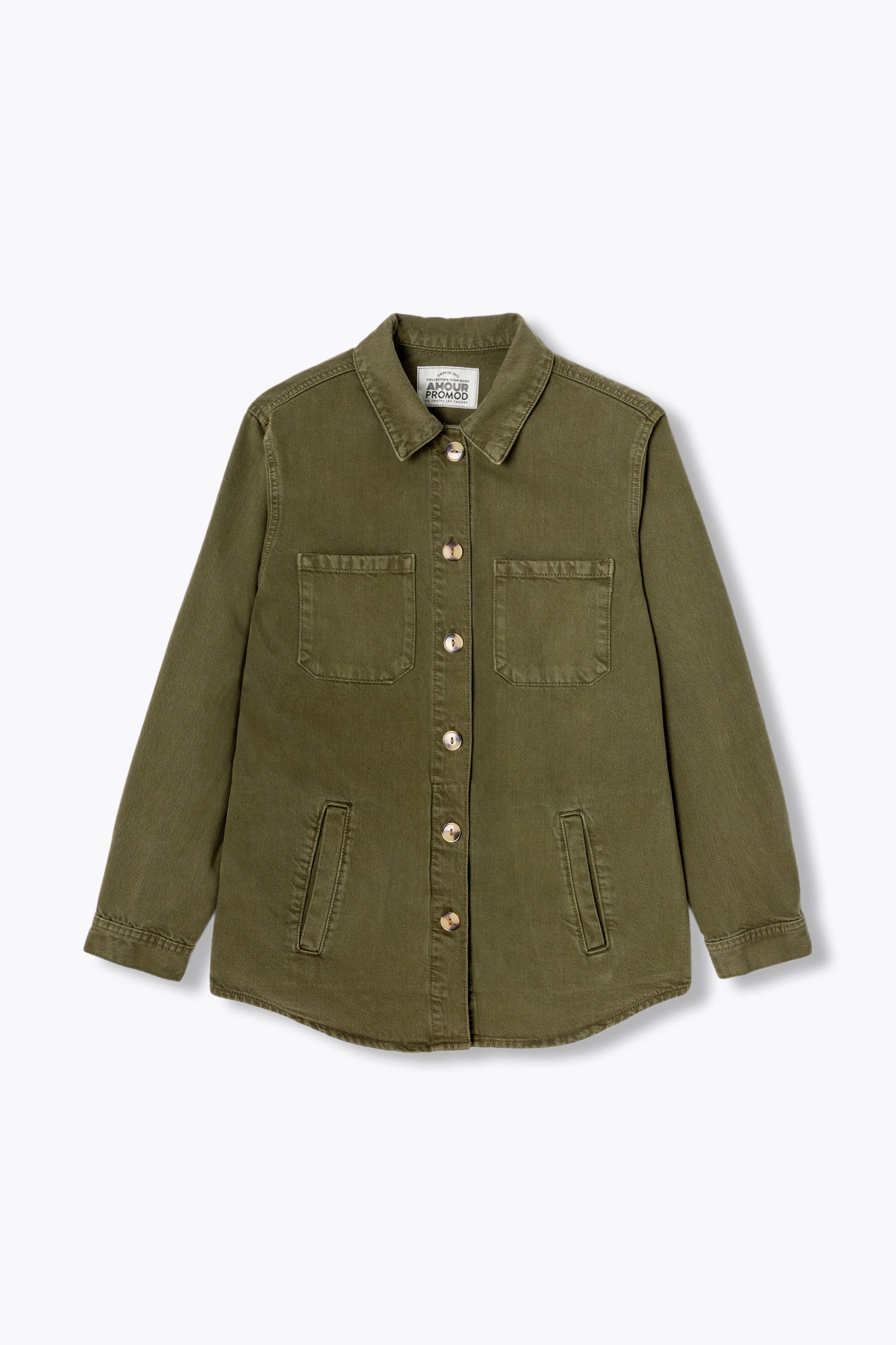 ALMA veste surchemise en jean – Mousse