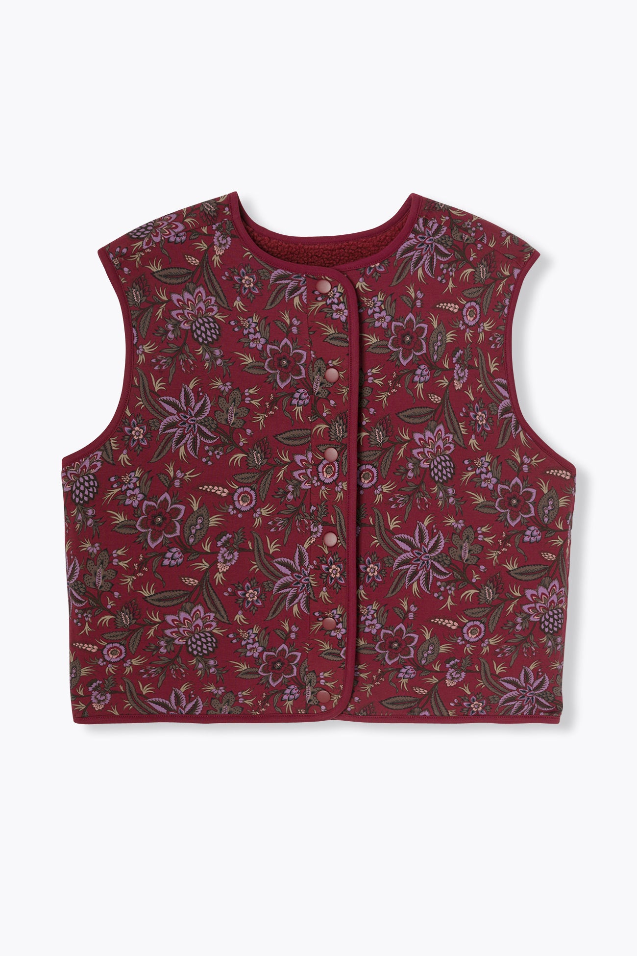 PALOMA veste réversible – Bordeaux