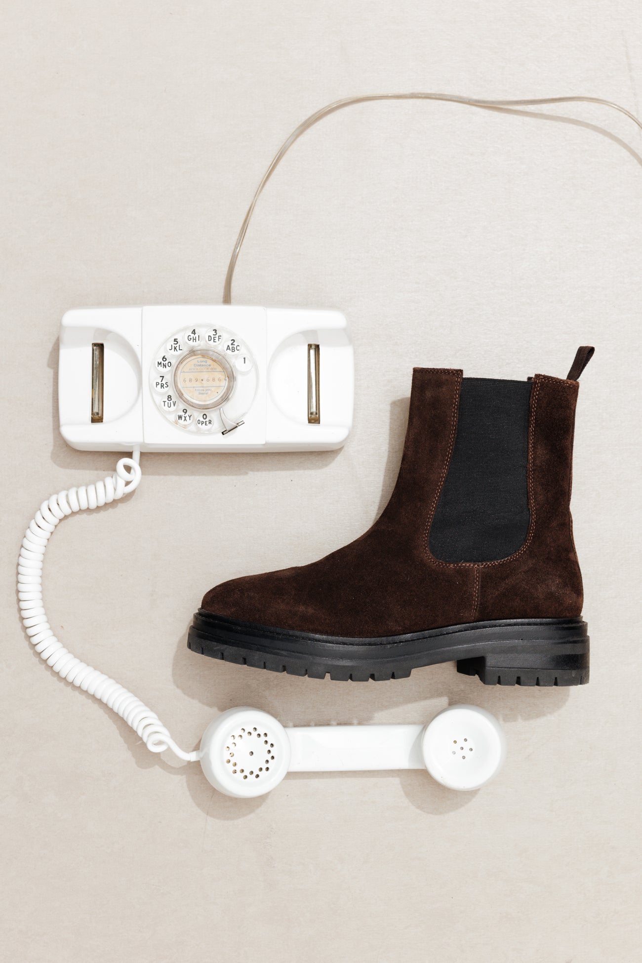 Boots chelsea en cuir Femme – Marron