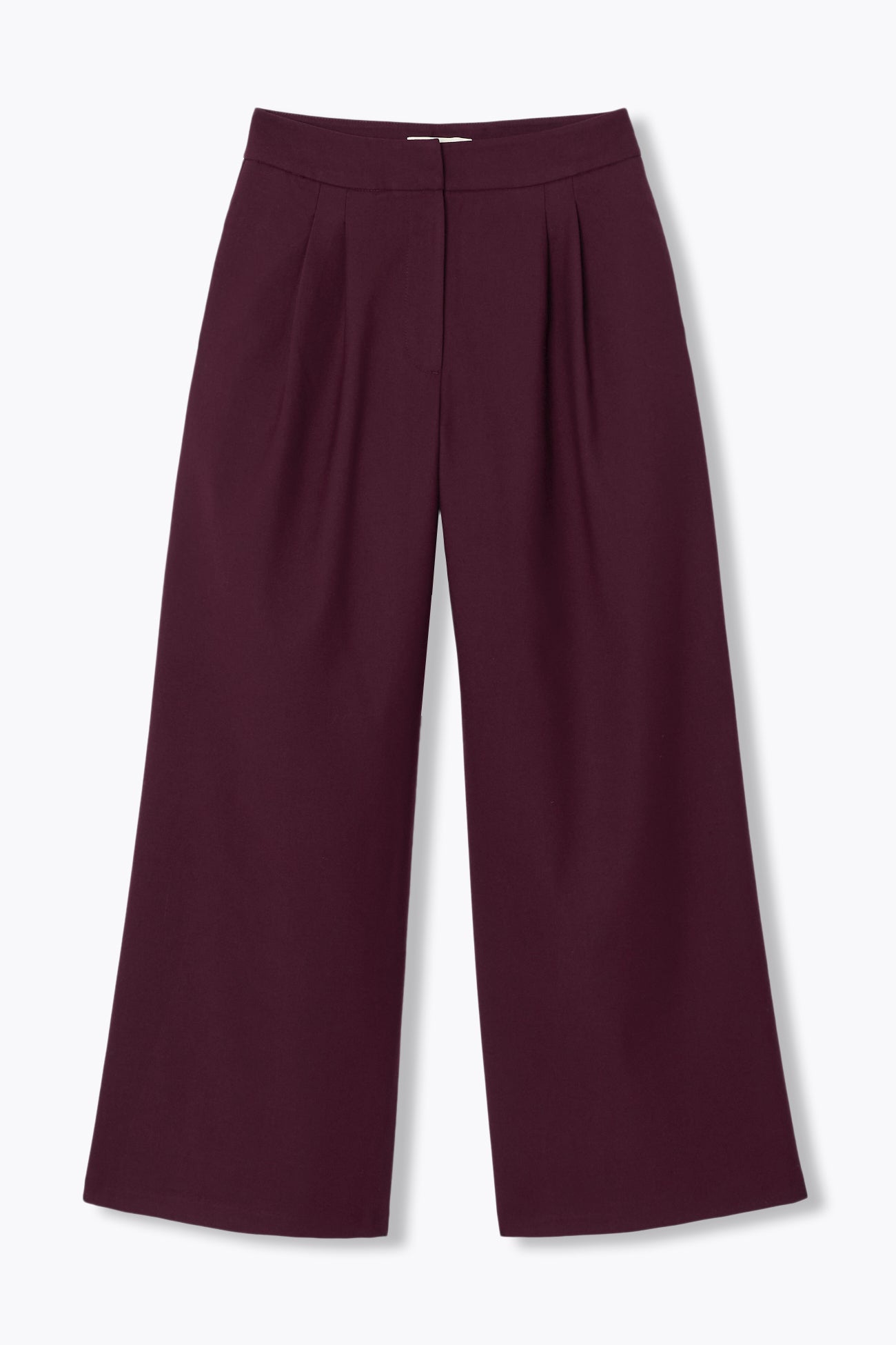Pantalon large à pinces – Bordeaux