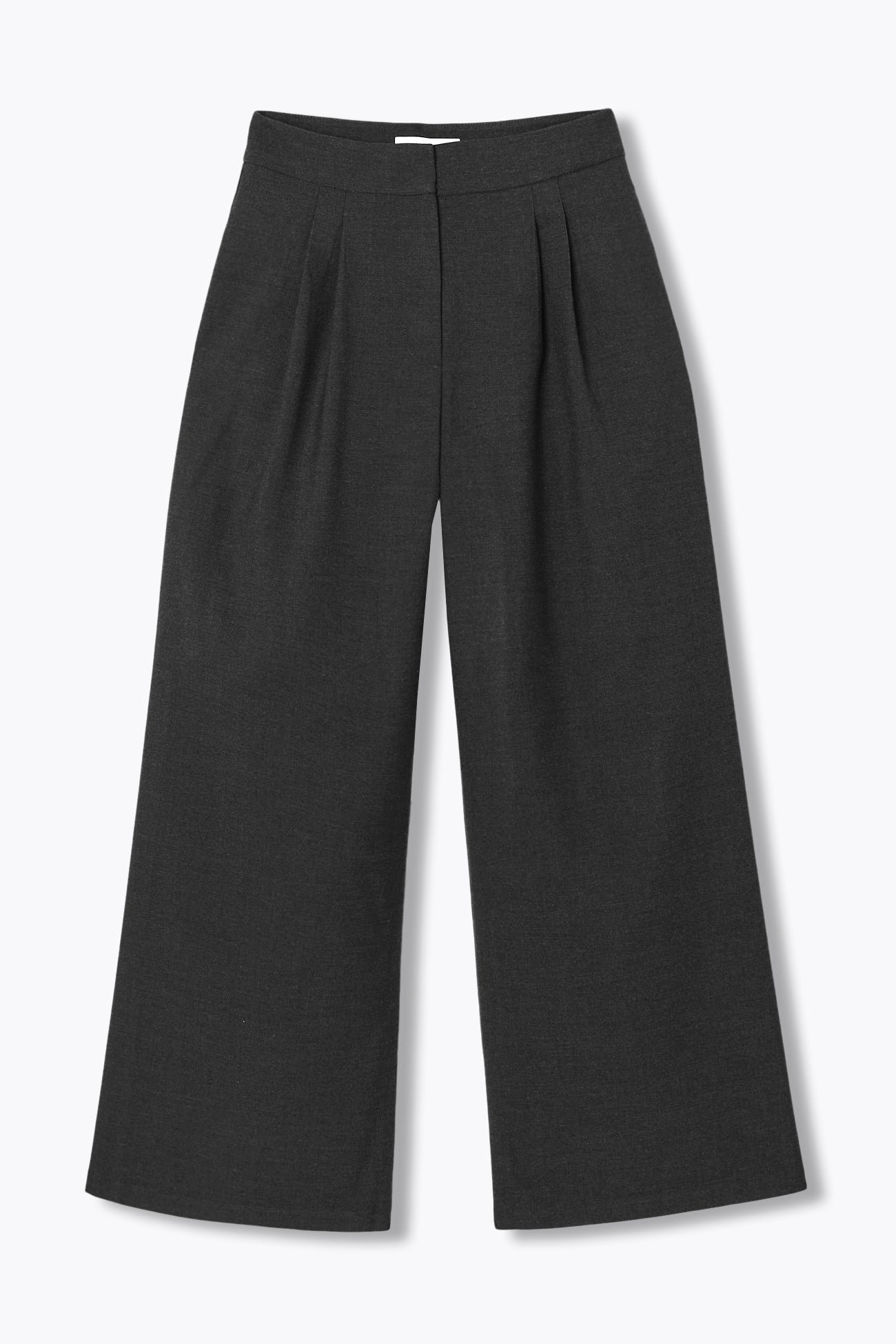 Pantalon large à pinces – Gris