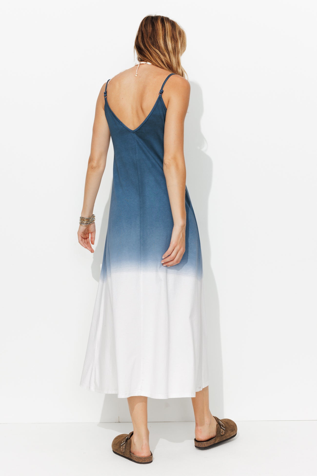 Robe-débardeur effet délavé - Ecru – Image 3