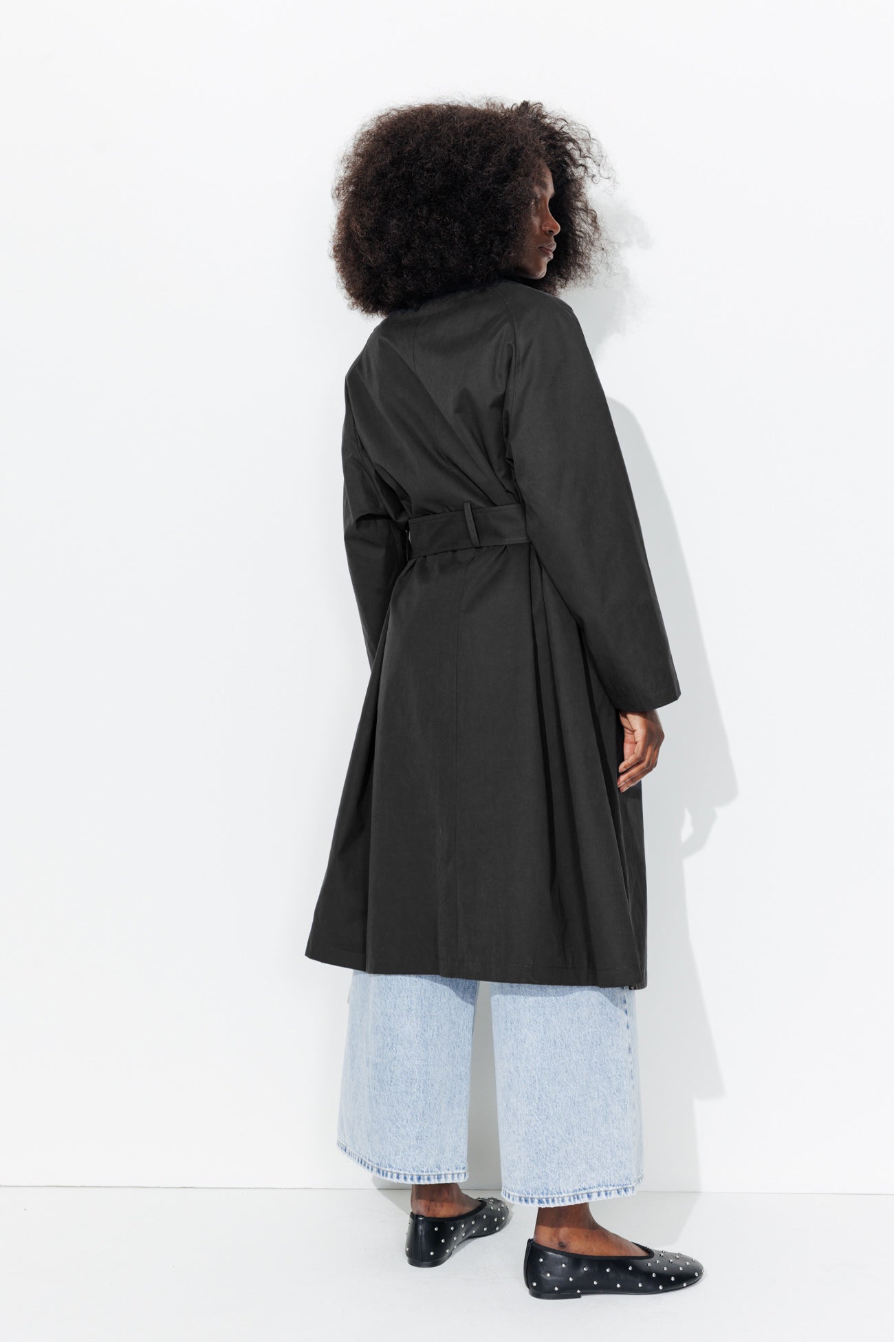 Trench oversize Femme - Marine – Image 3