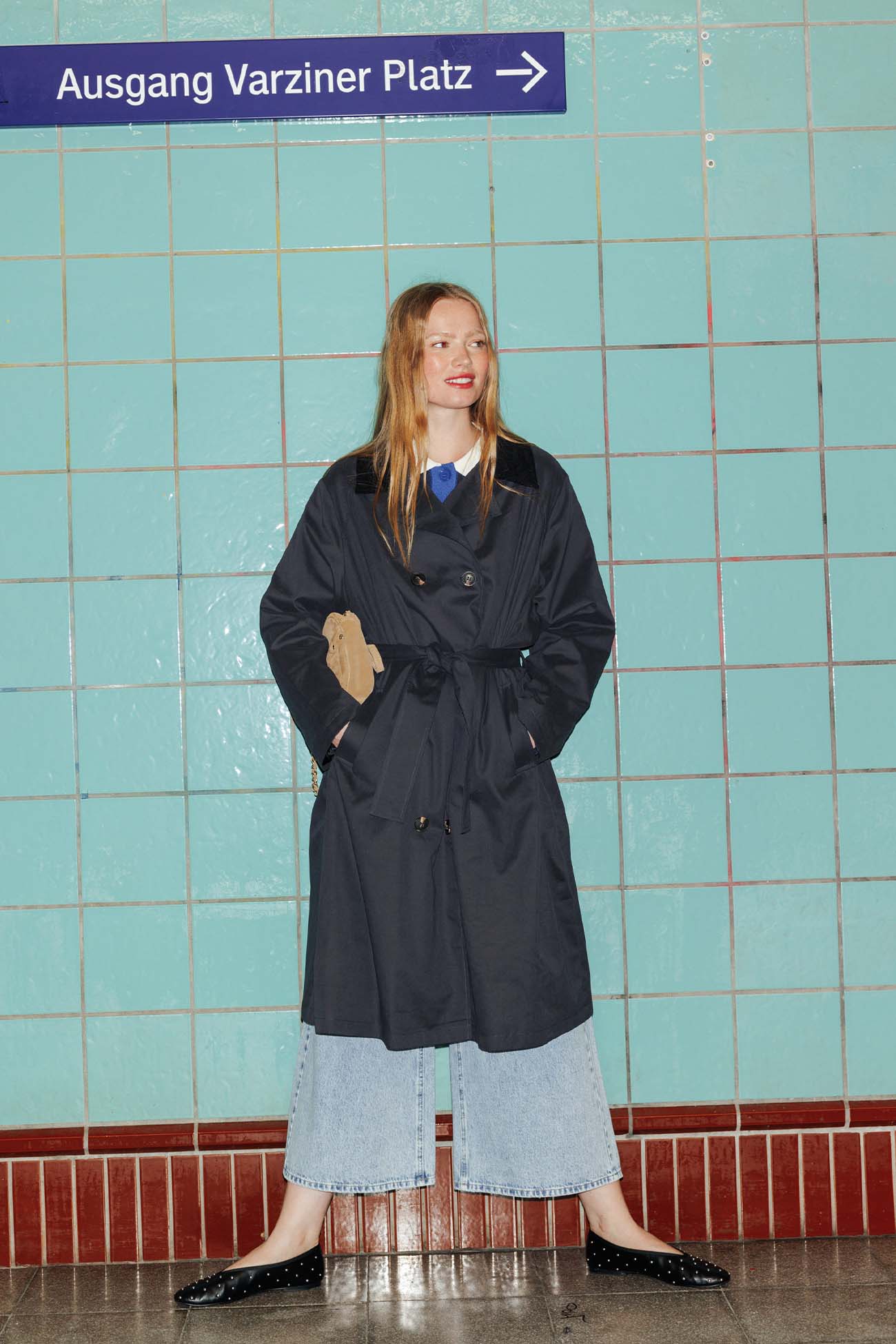Trench oversize Femme - Marine