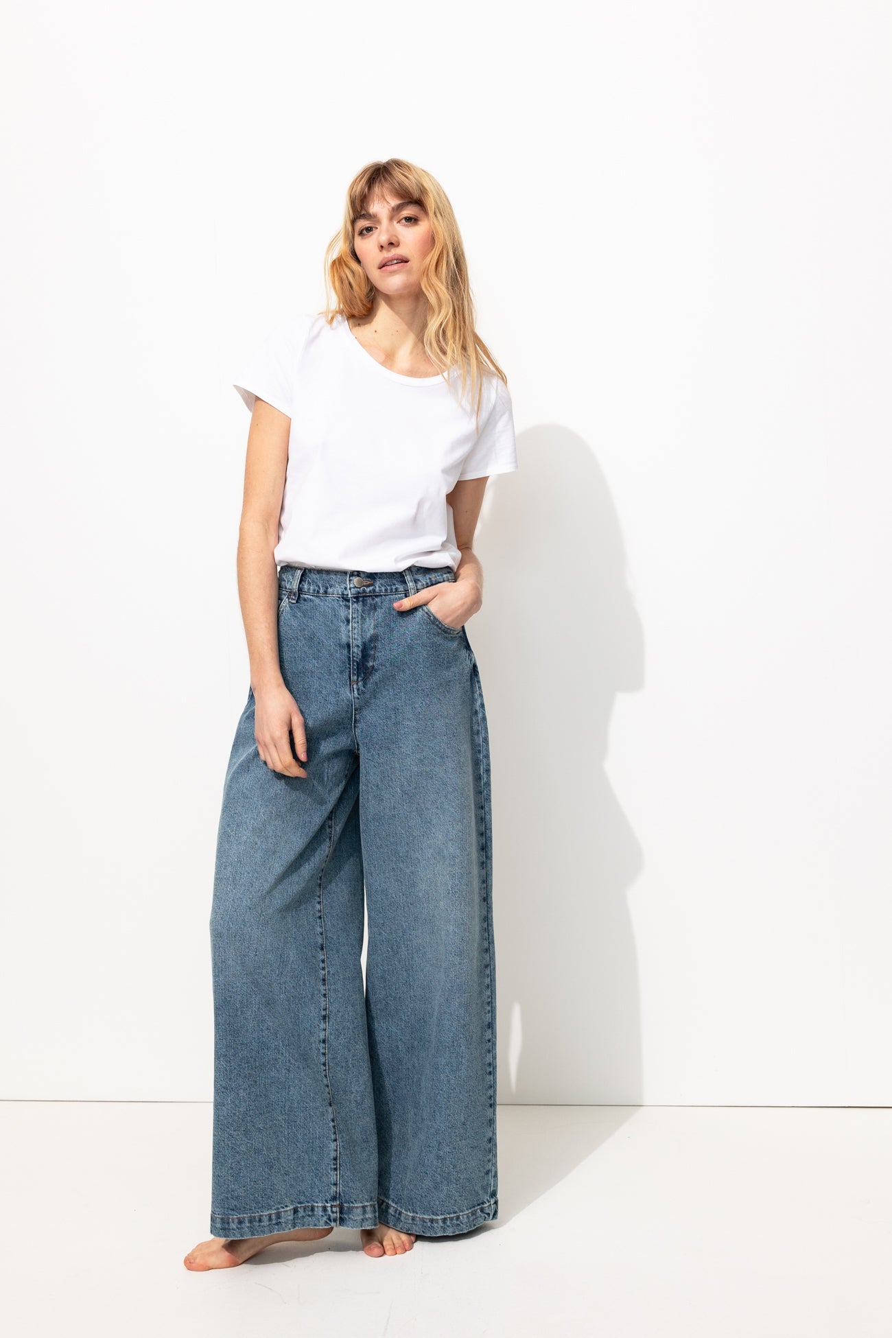 CESAR Jean large taille haute – Jean moyen