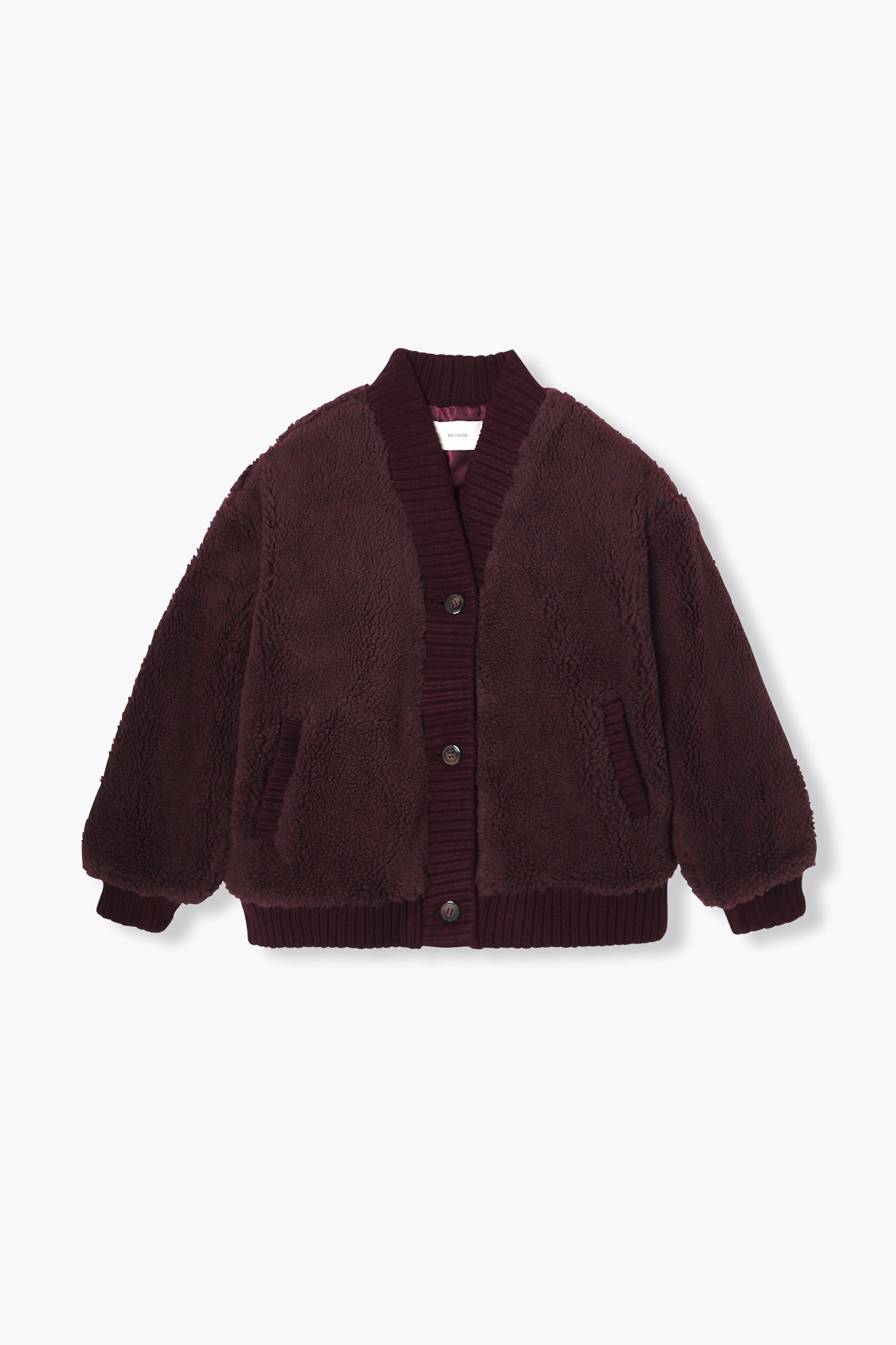 Blouson en moumoute Femme - Bordeaux – Image 5
