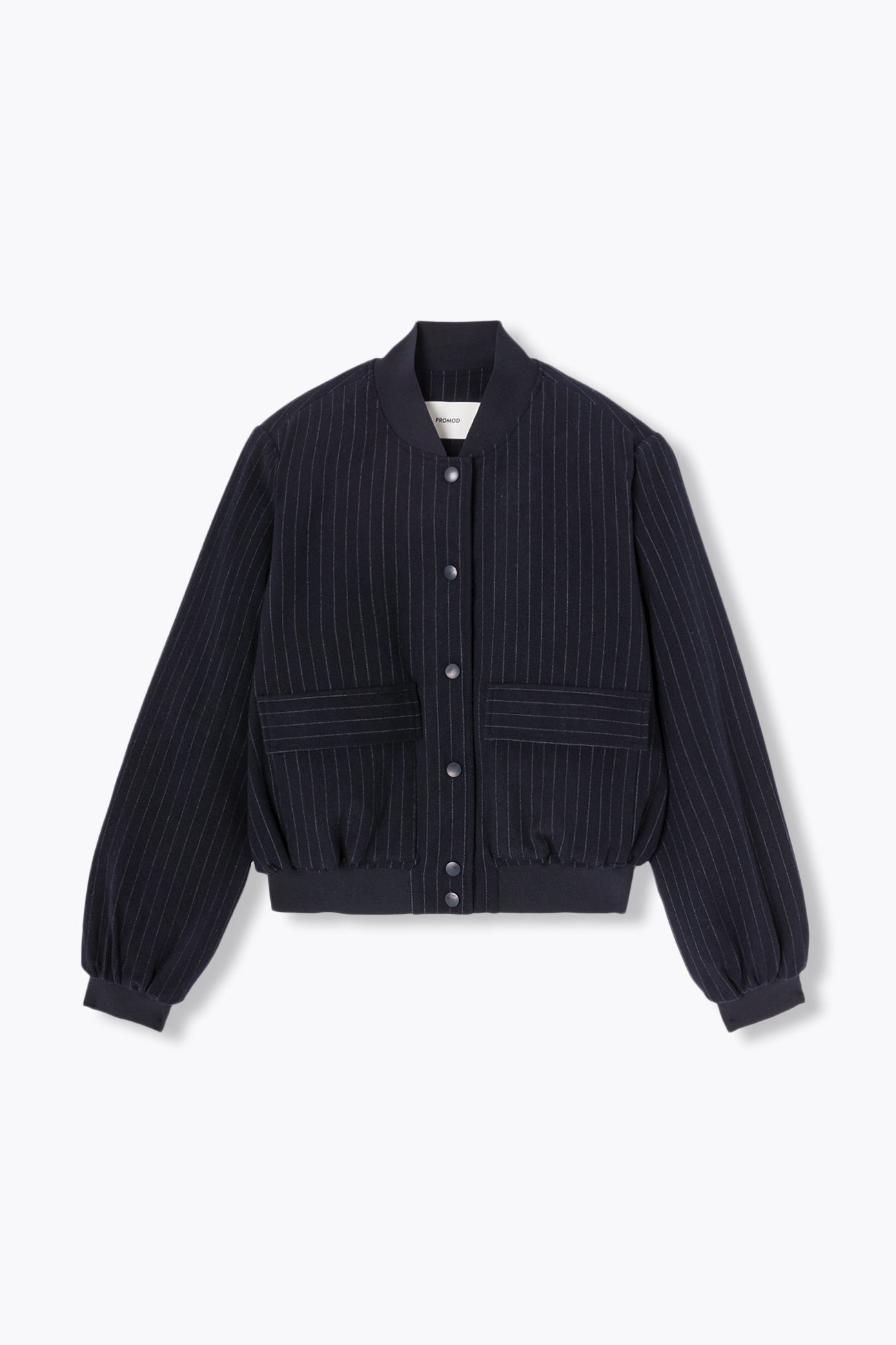 Blouson bomber rayé Femme – Rayé marine