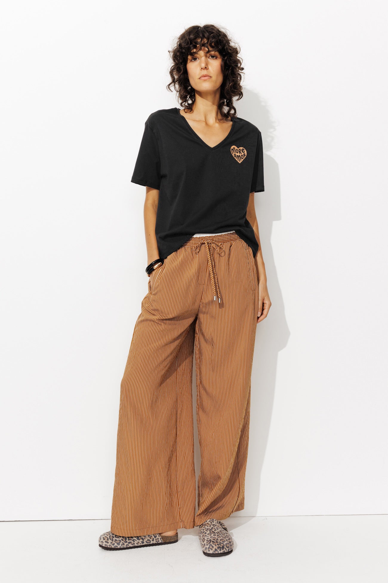 T-shirt à message Femme - Imprimé noir – Image 2