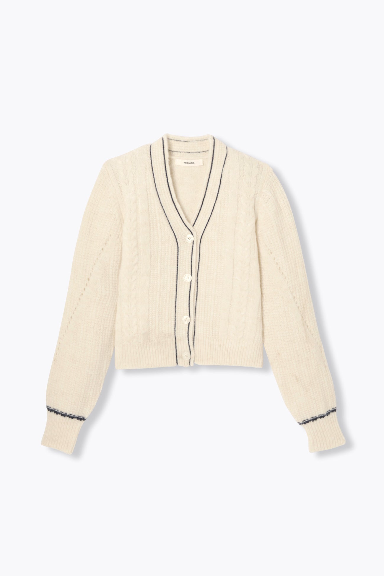 Cardigan torsadé Femme – Ecru