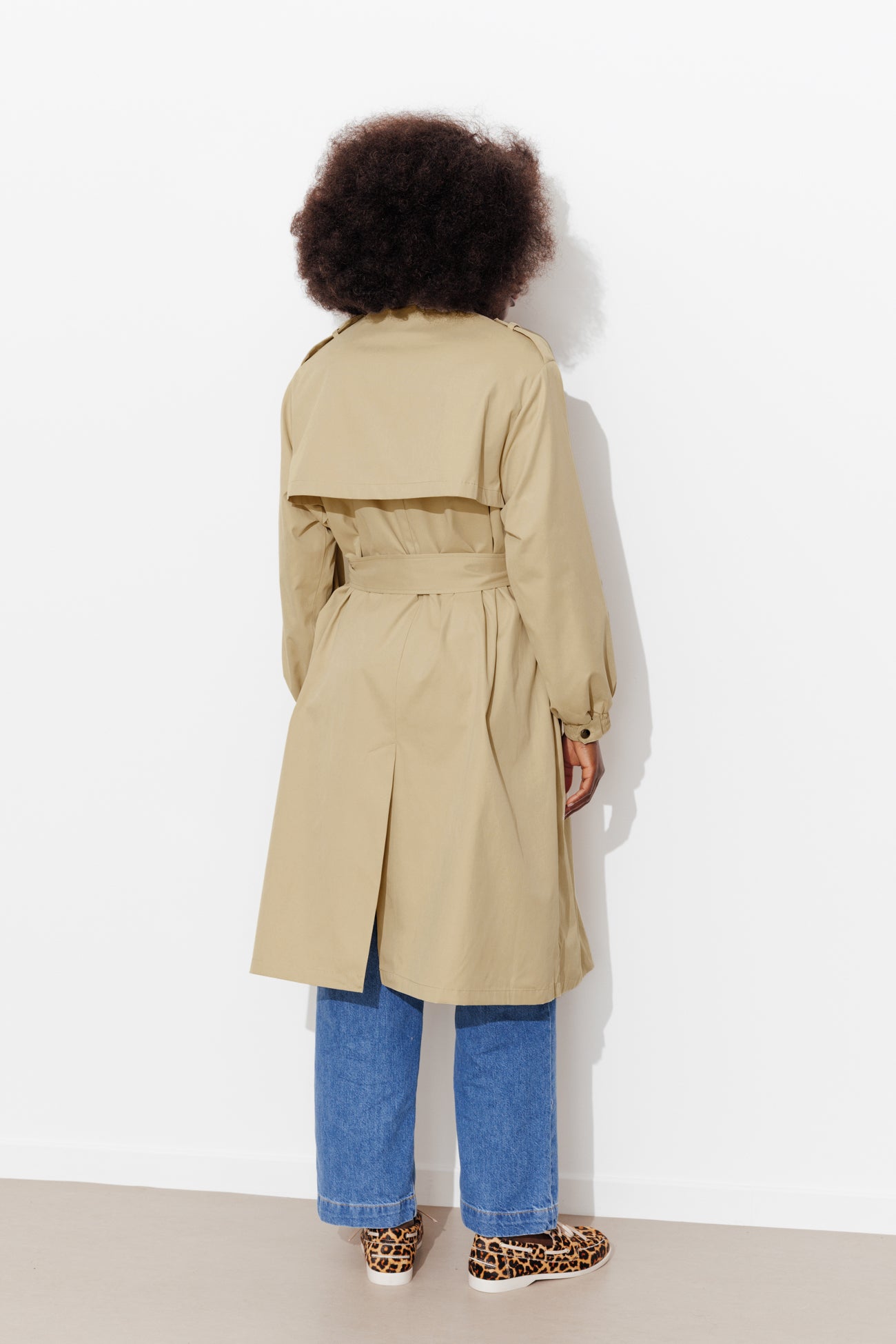 Trench long ceinturé Femme - Camel – Image 5