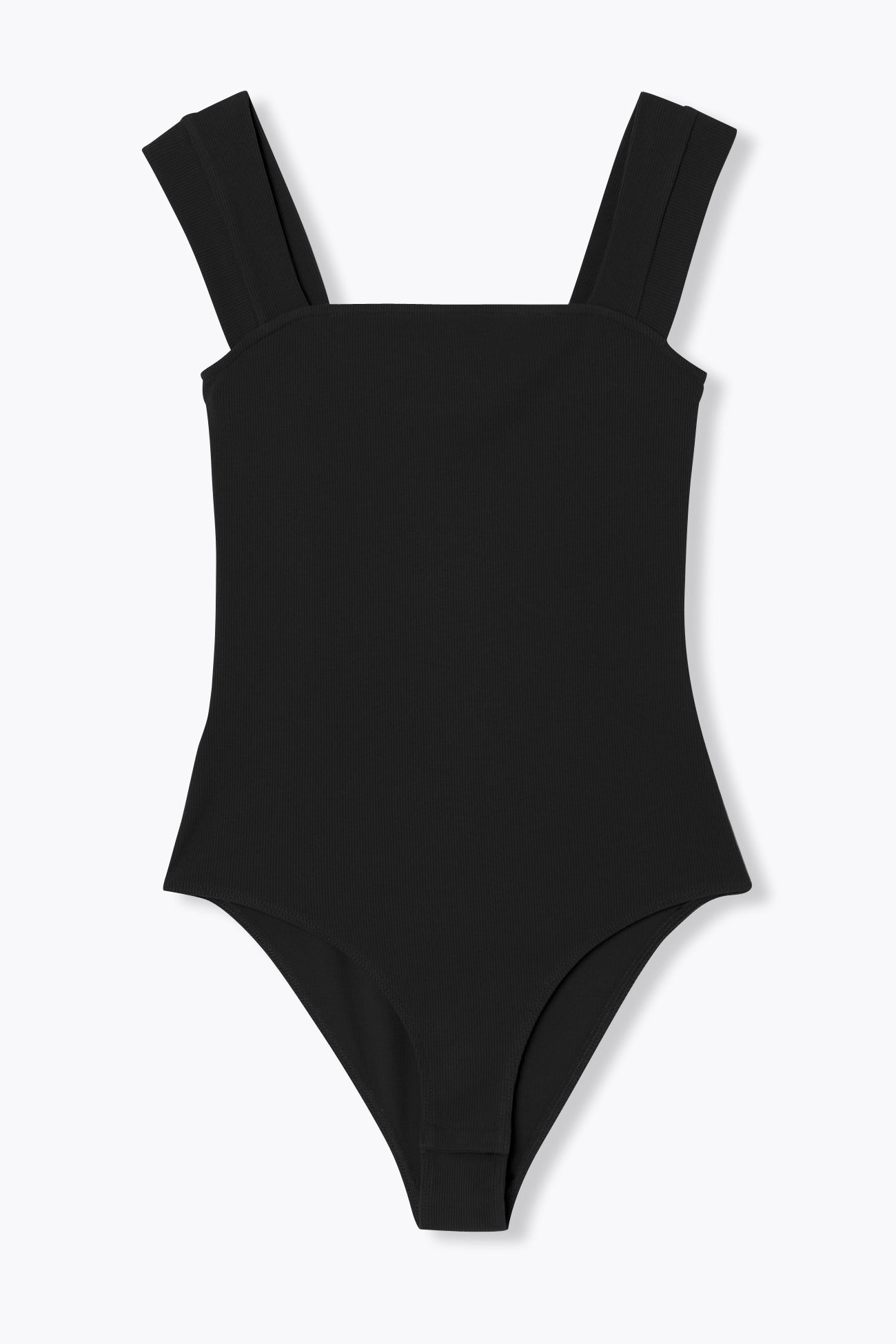 Body en jersey côtelé Femme - Noir – Image 4