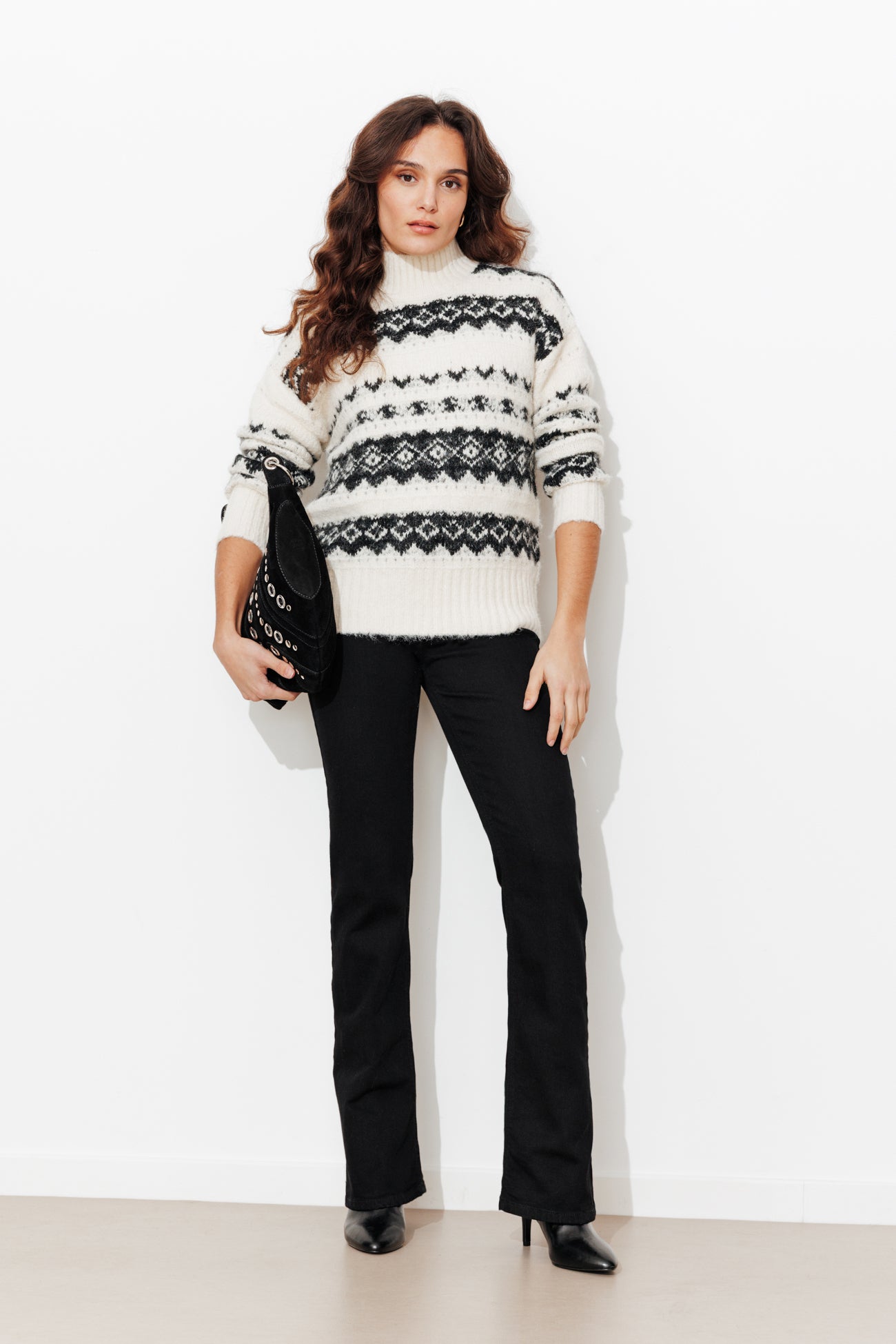 EUGENE jean flare Femme – Noir