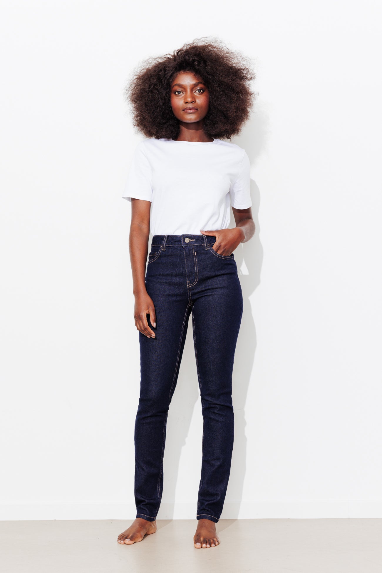GASPARD jean skinny Femme – Jean rinse