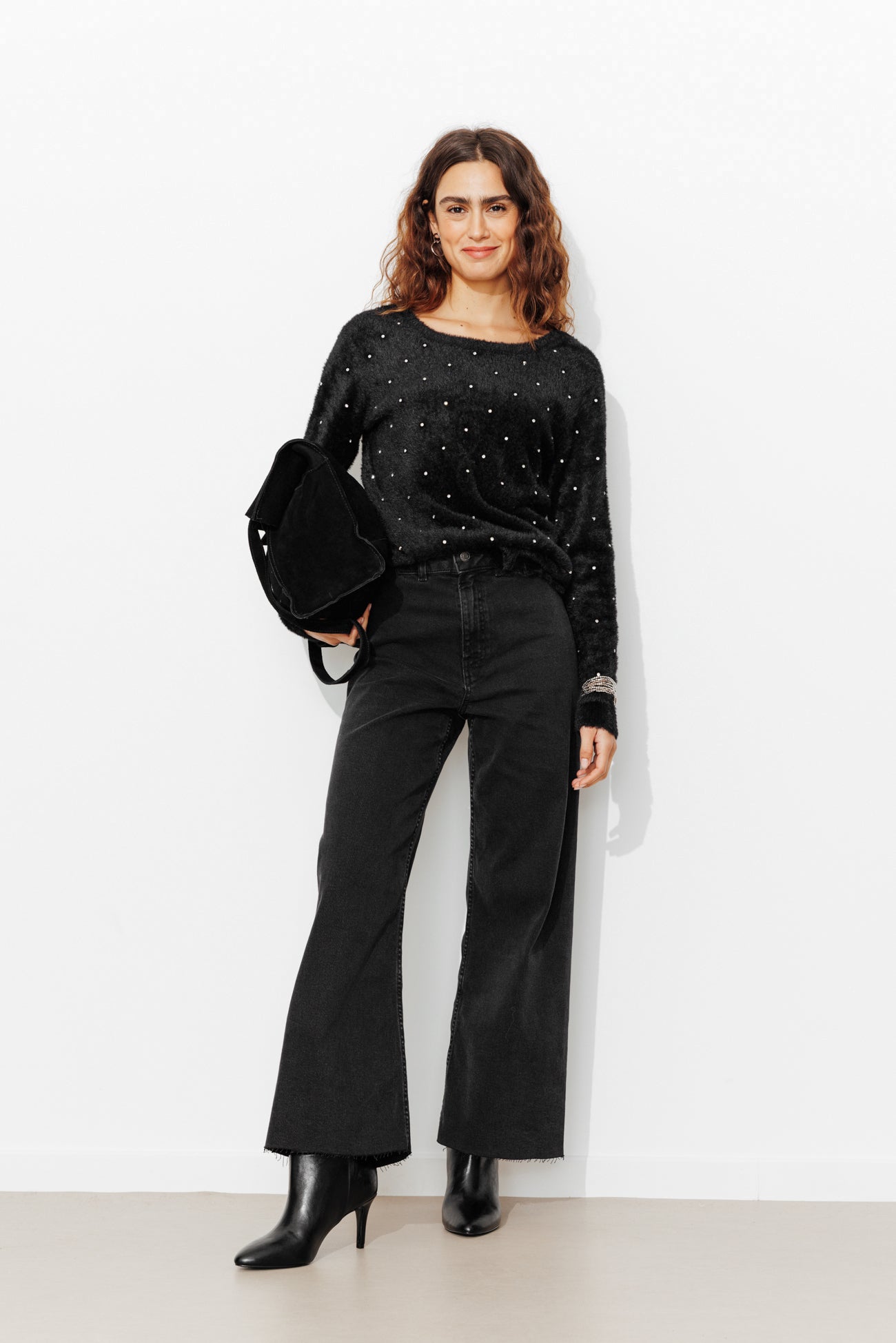 HECTOR jean taille haute Femme - Noir – Image 2