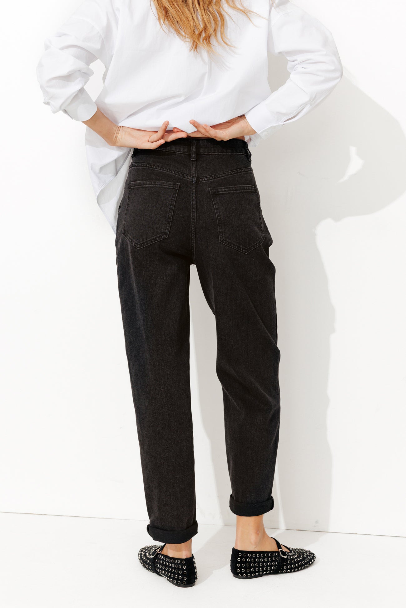 OSCAR jean slouchy Femme - Noir – Image 3