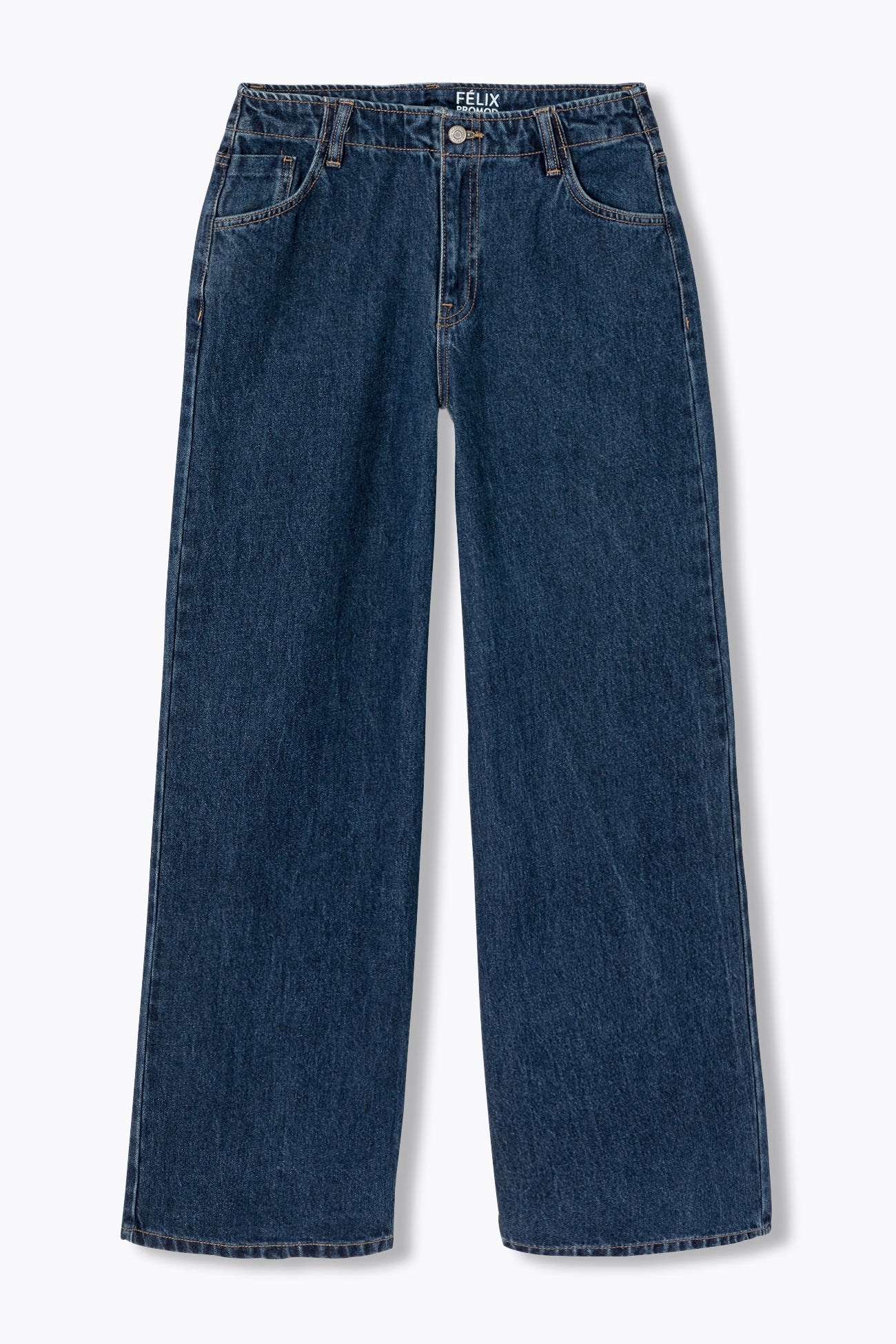 FELIX Jean large taille basse – Jean brut