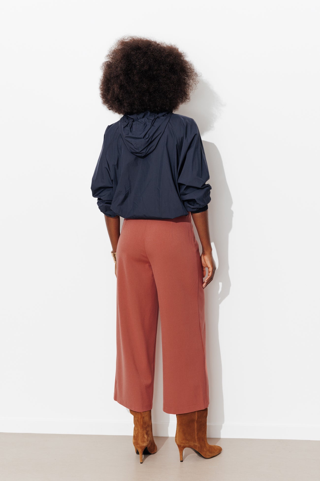 Pantalon large et court Femme - Rose – Image 3