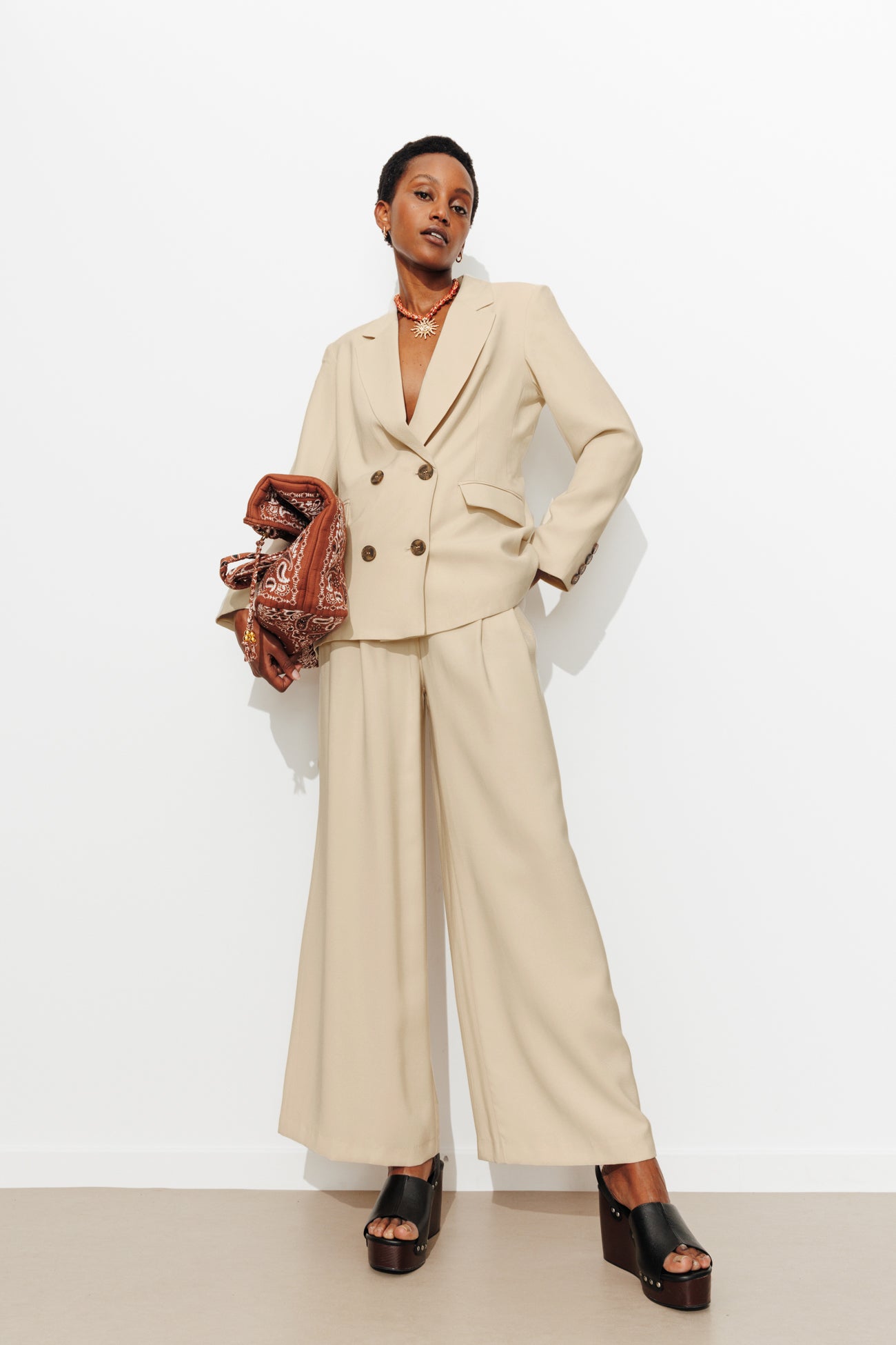 Pantalon de tailleur Femme - Beige – Image 2