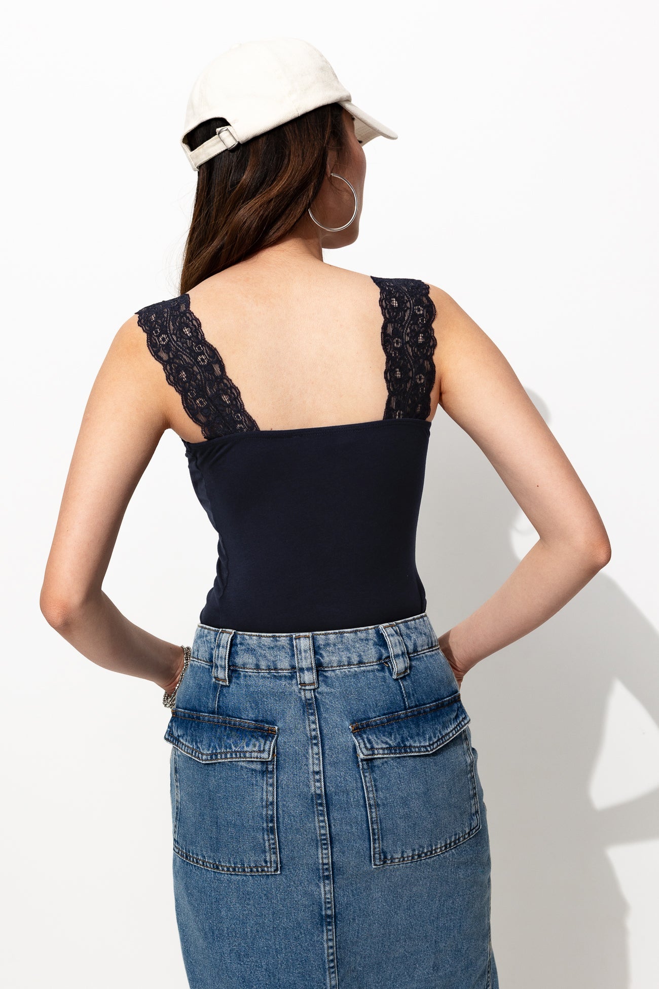 Top à bretelles Femme - Marine – Image 3