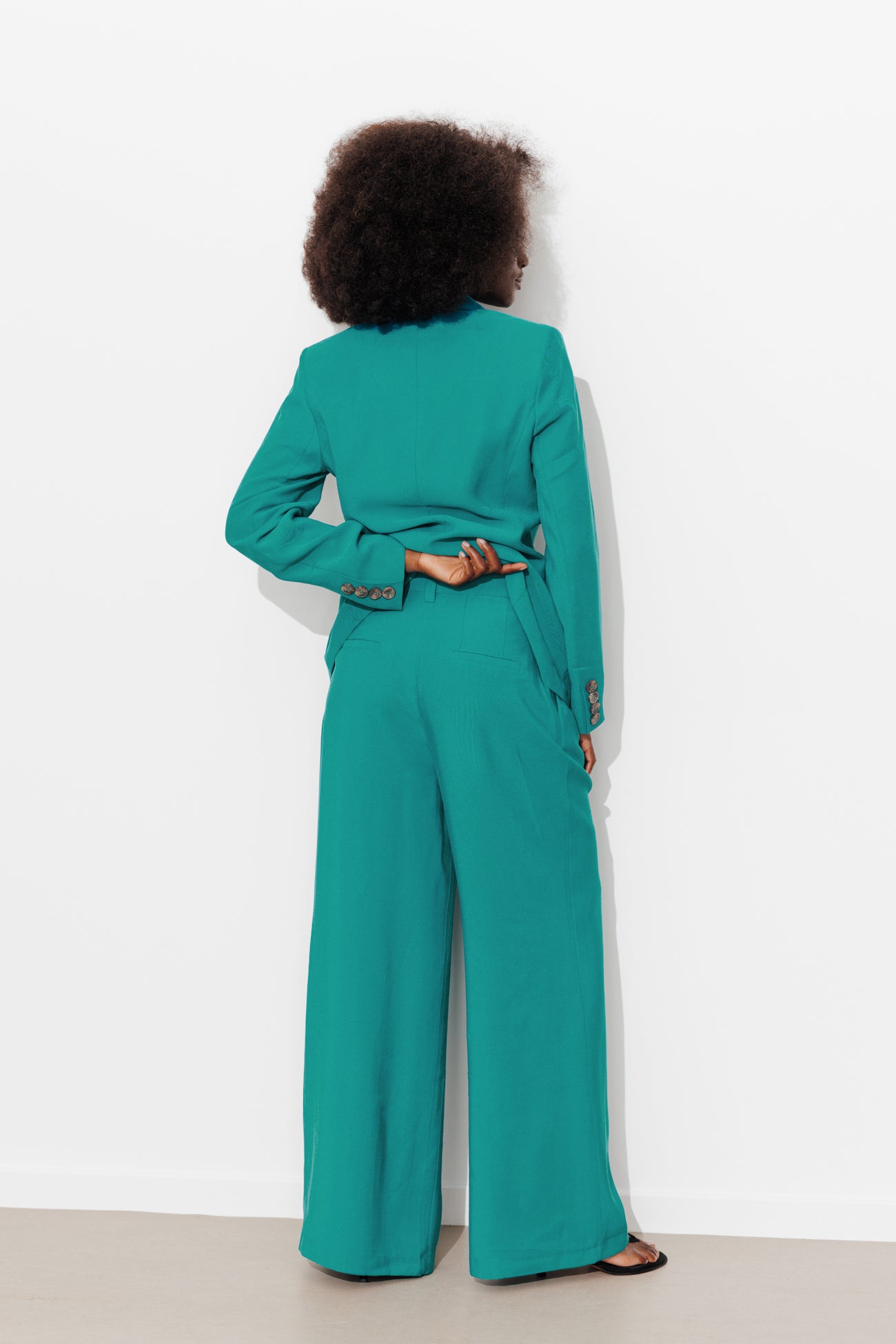 Pantalon de tailleur Femme - Vert émeraude – Image 3