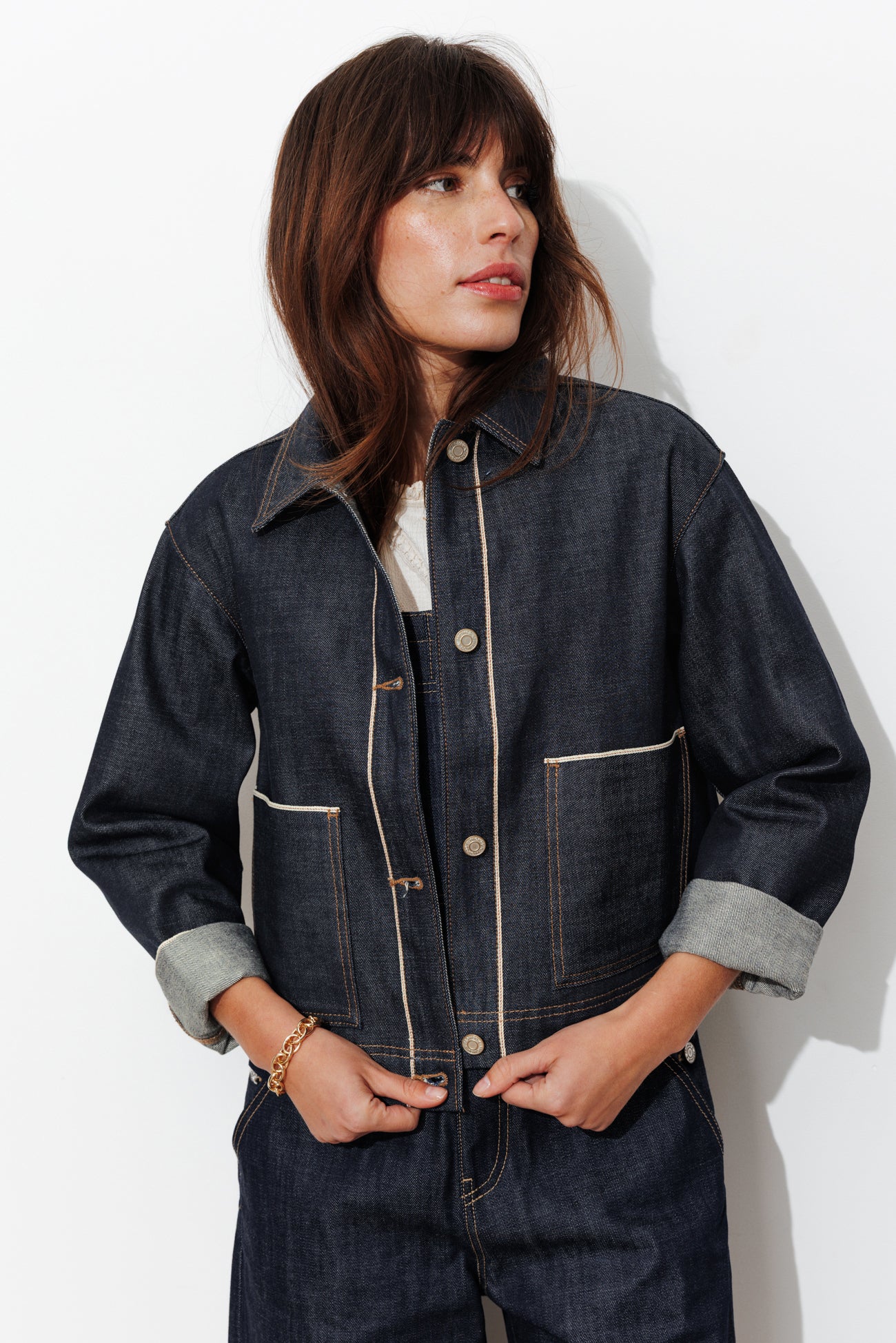 Veste en jean selvedge - Jean rinse
