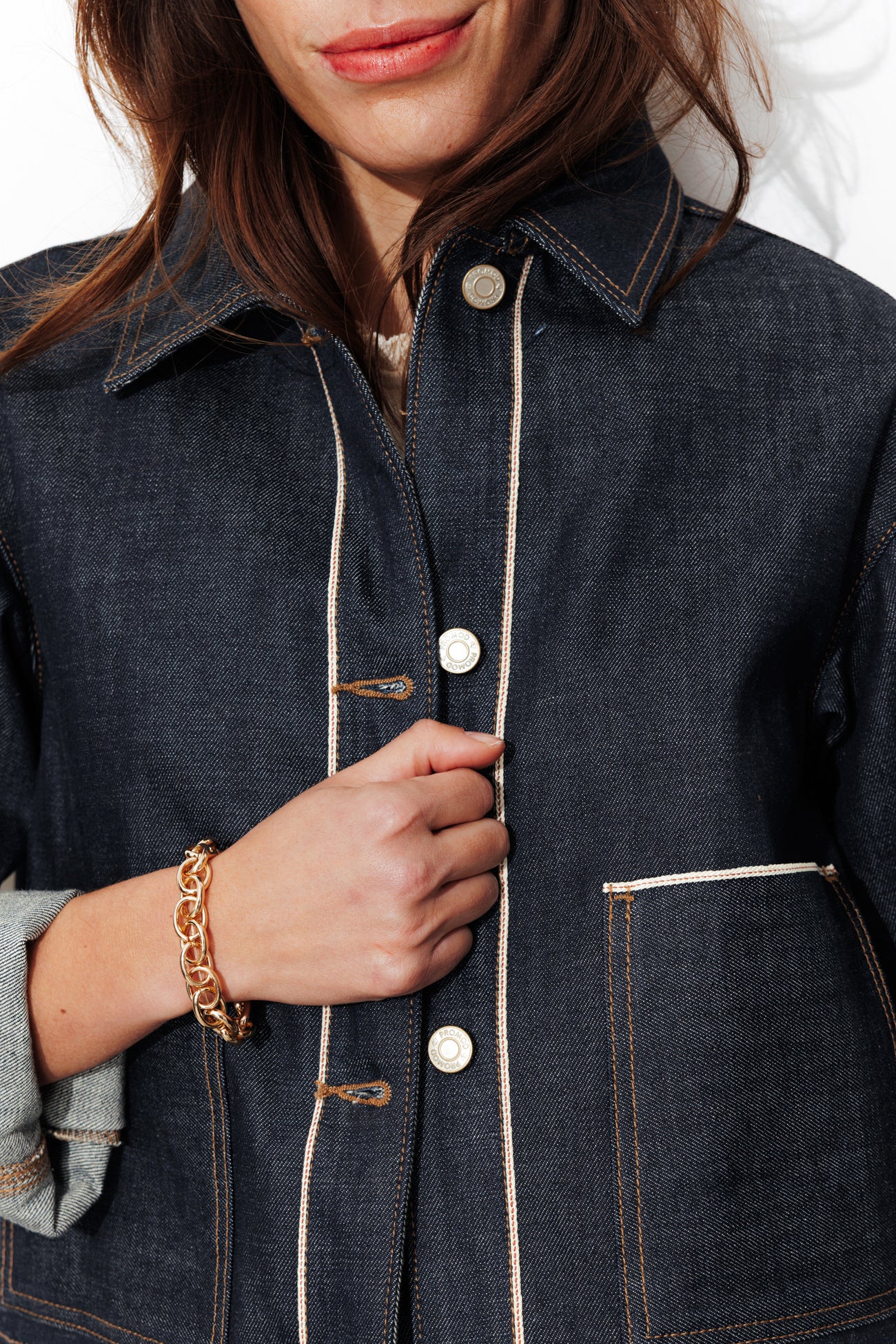 Veste en jean selvedge - Jean rinse – Image 4