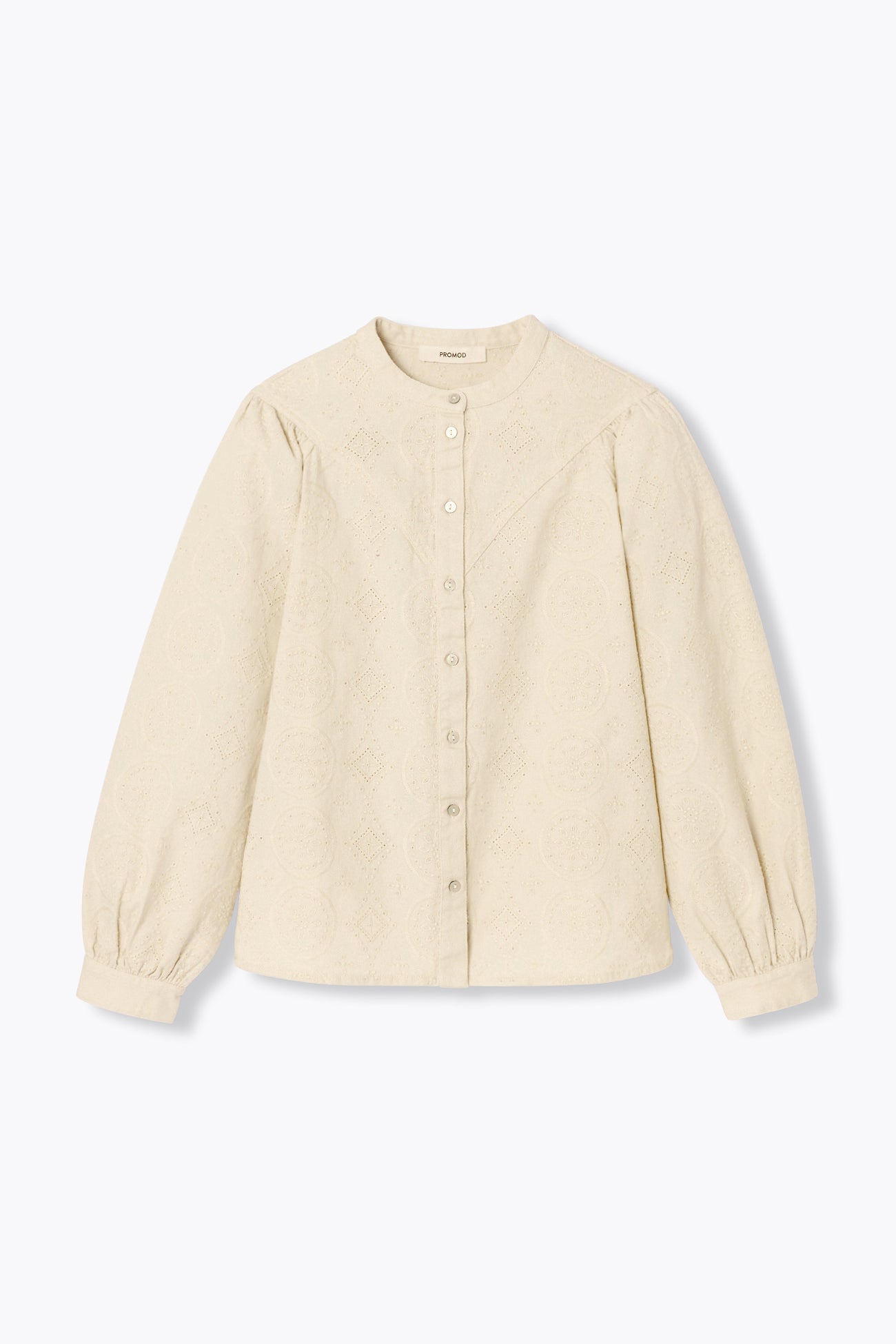 Chemise en toile brodée Femme - Ecru – Image 5