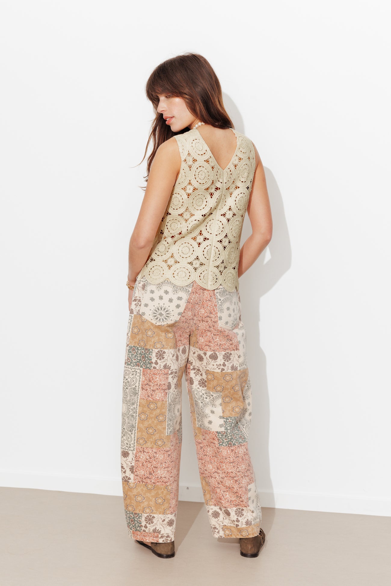 Top en crochet recto verso - Ecru – Image 5