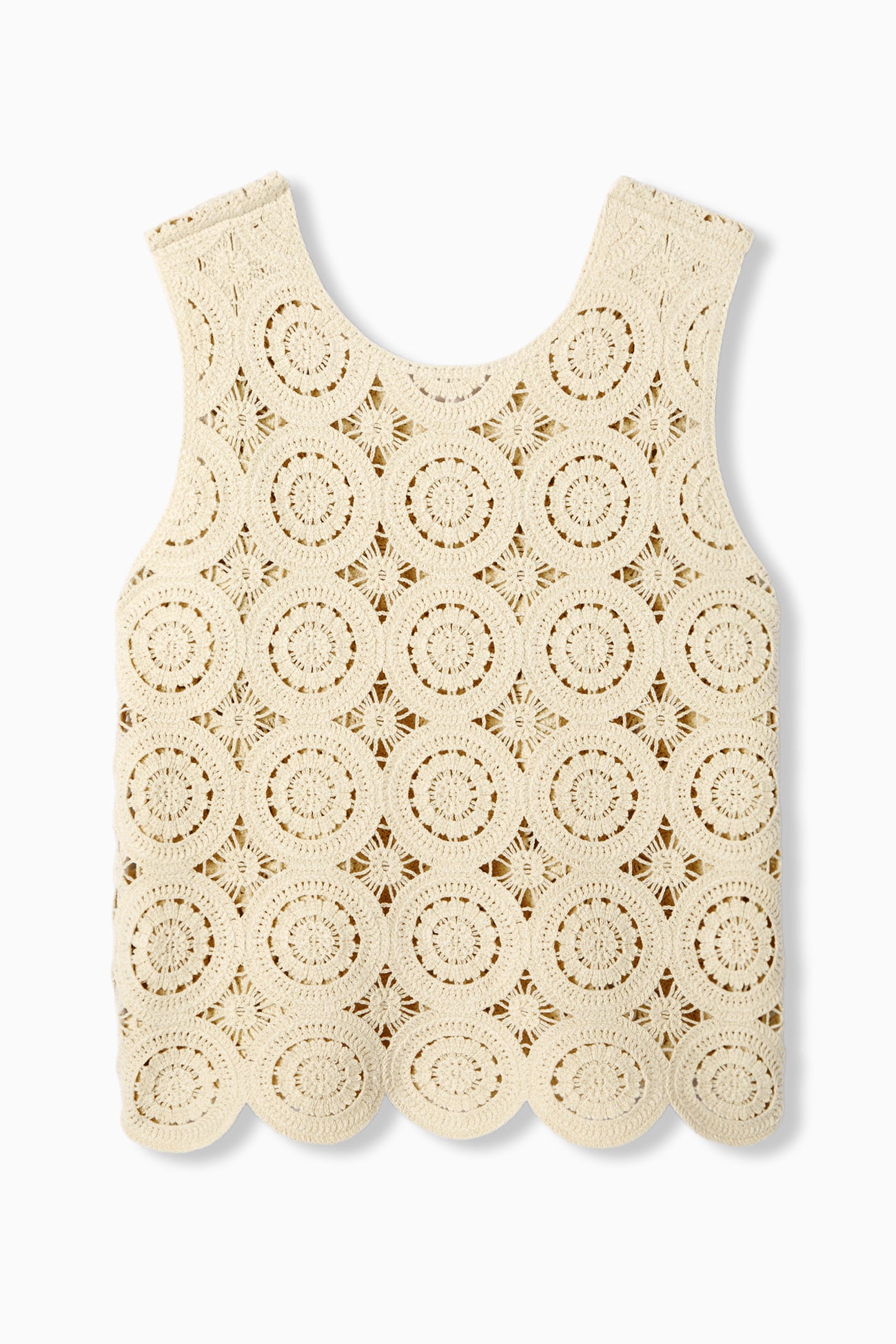 Top en crochet recto verso - Ecru – Image 7