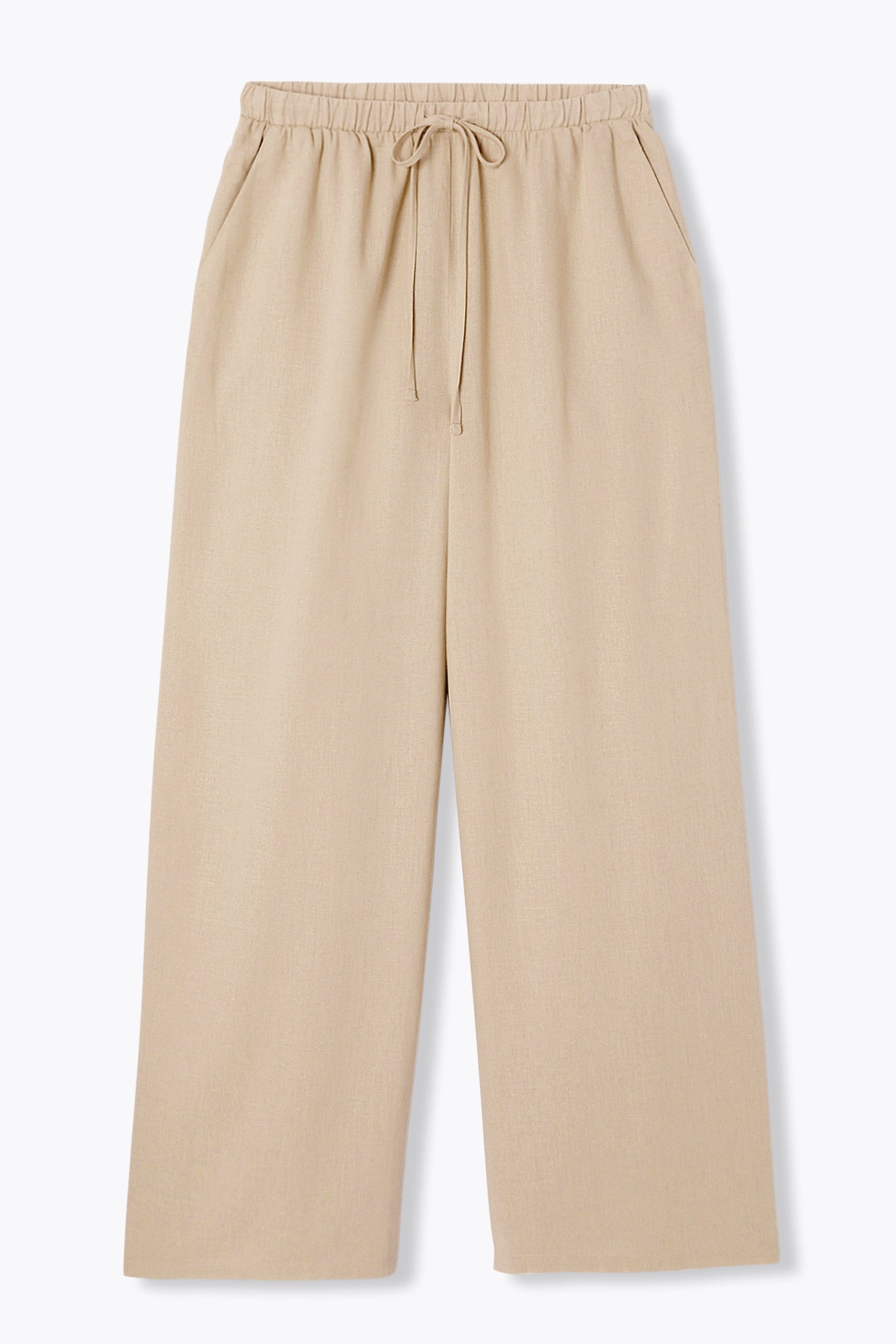 Pantalon large et uni Femme - Ecru – Image 5