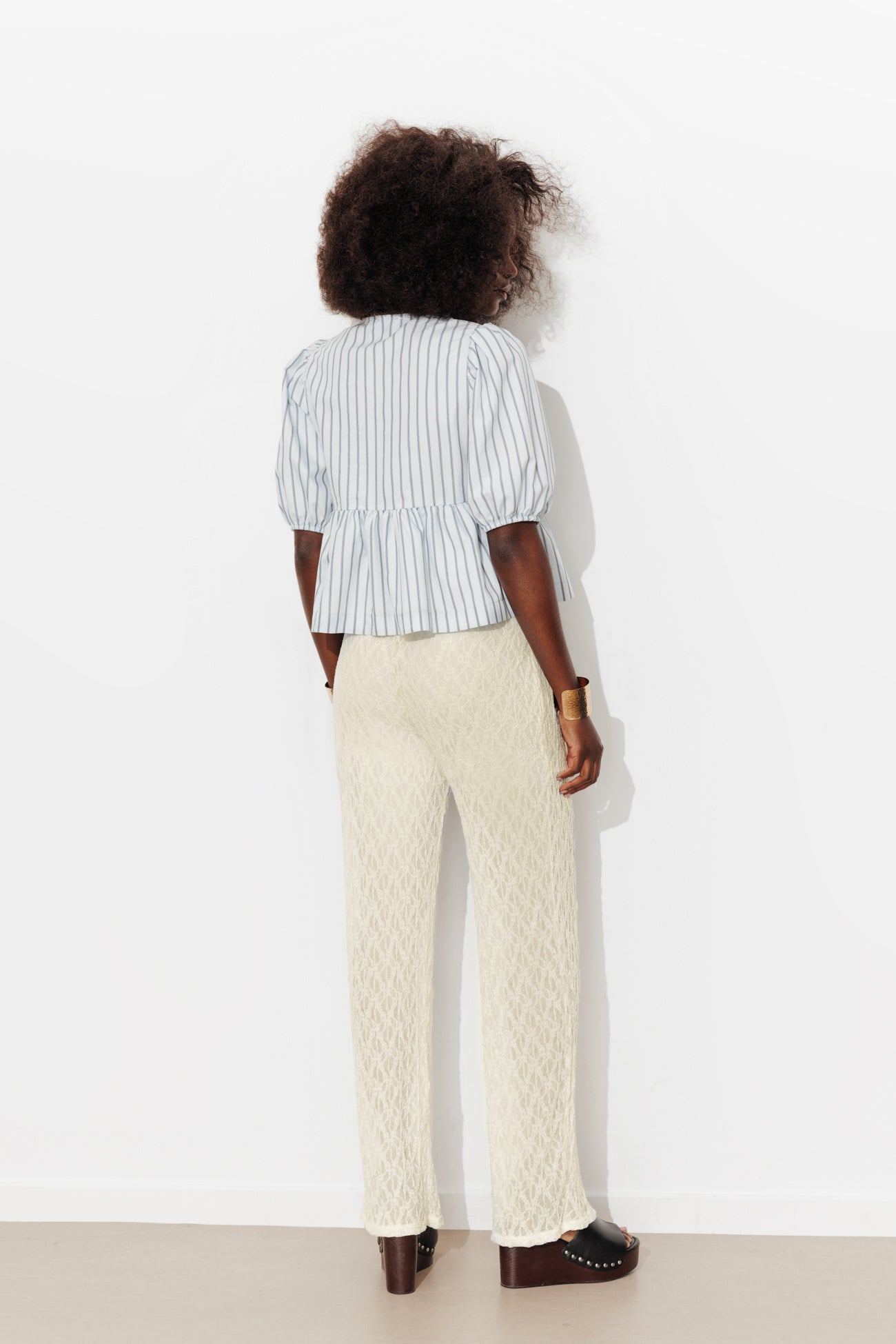 Pantalon en dentelle Femme - Beige – Image 3