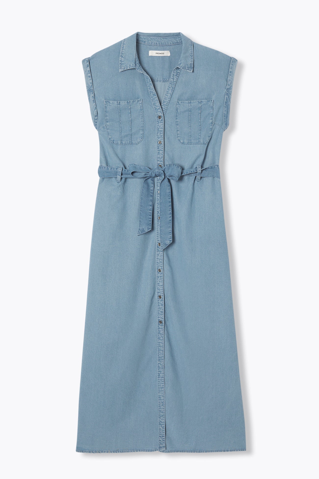 Robe-chemise unie Femme – Jean moyen