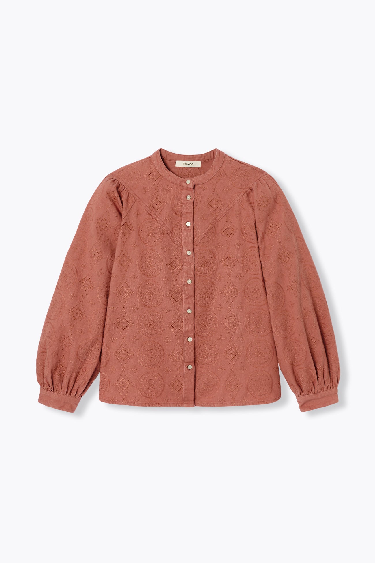 Chemise en toile brodée Femme - Rose Pâle – Image 5