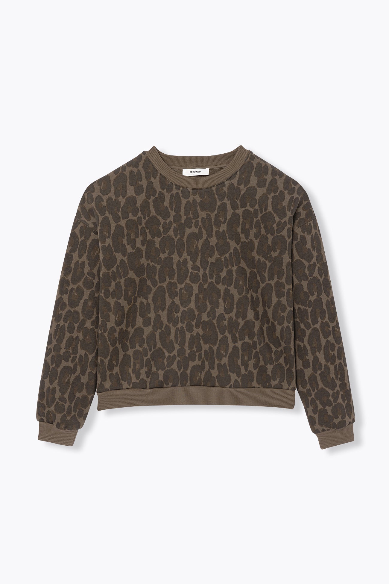 Sweat-shirt léopard Femme – Imprimé kaki