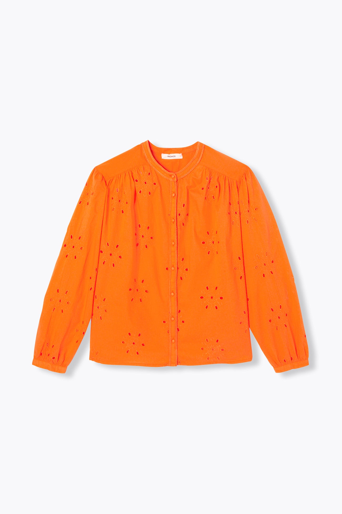 Chemise en broderie anglaise – Orange