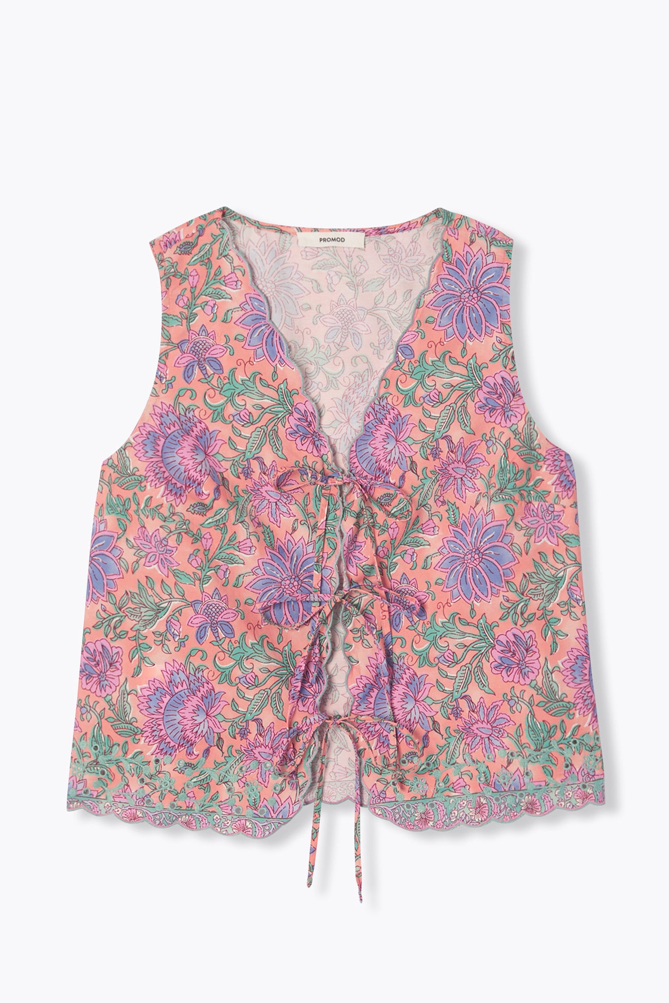 Top boléro sans manches Femme – Imprimé rose