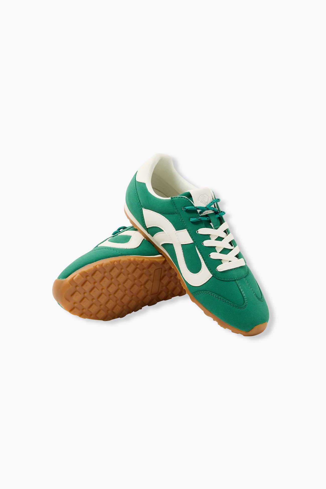 Baskets effet nubuck Femme - Vert – Image 2