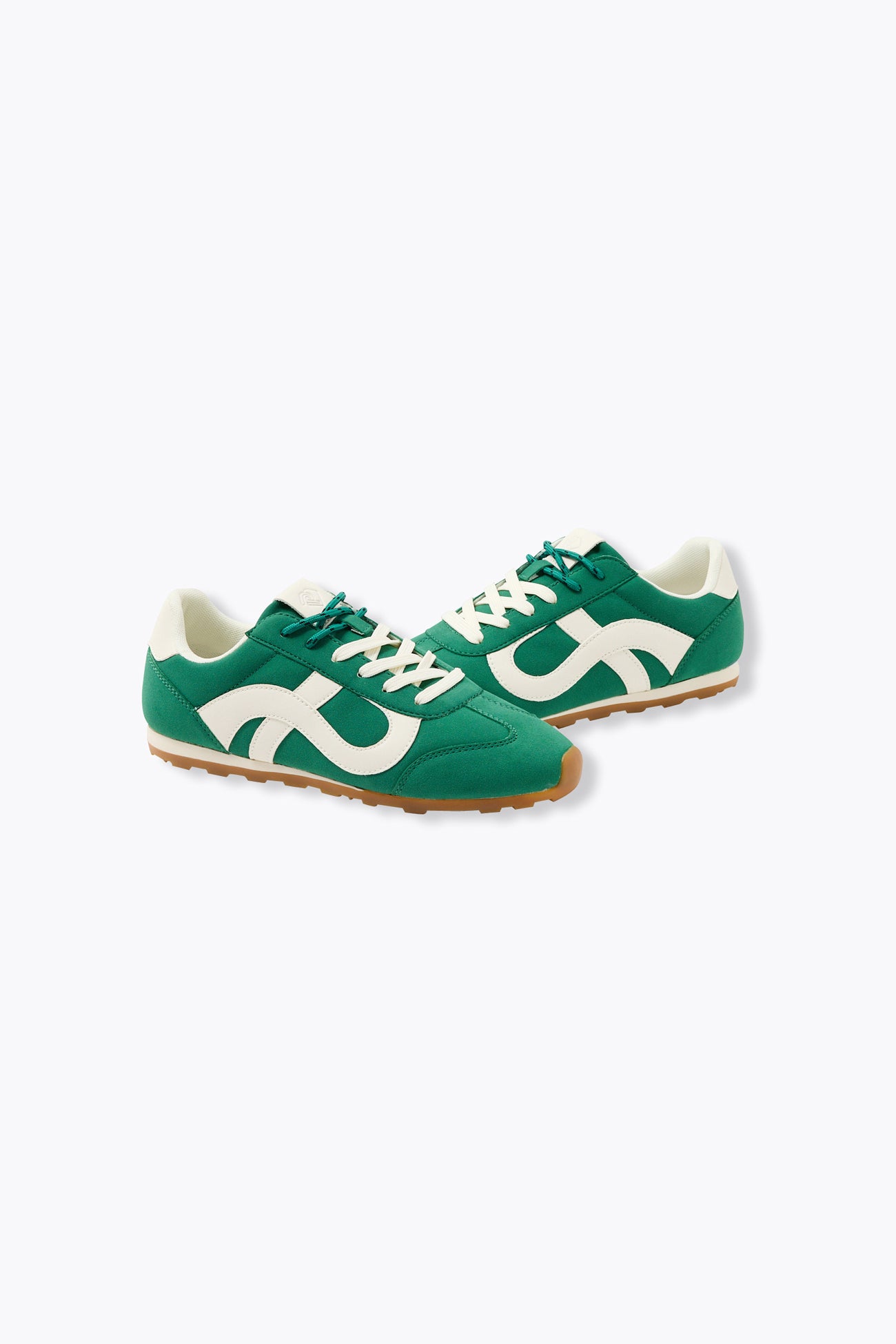 Baskets effet nubuck Femme - Vert – Image 3