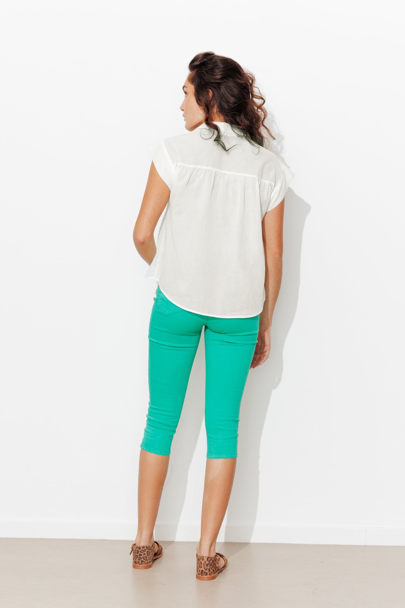 Blouse col vareuse Femme - Blanc – Image 3