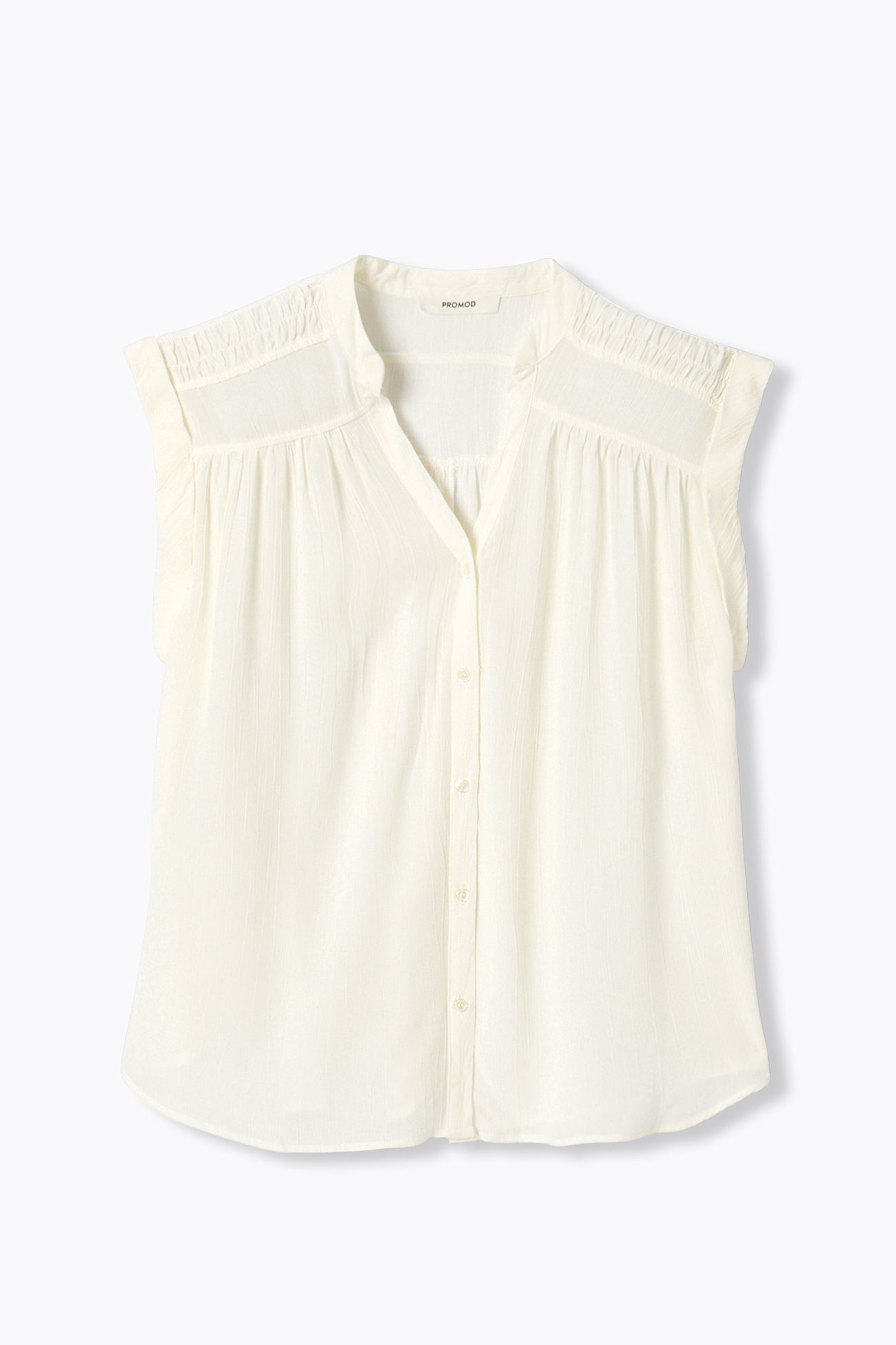 Chemise manches courtes Femme – Ecru