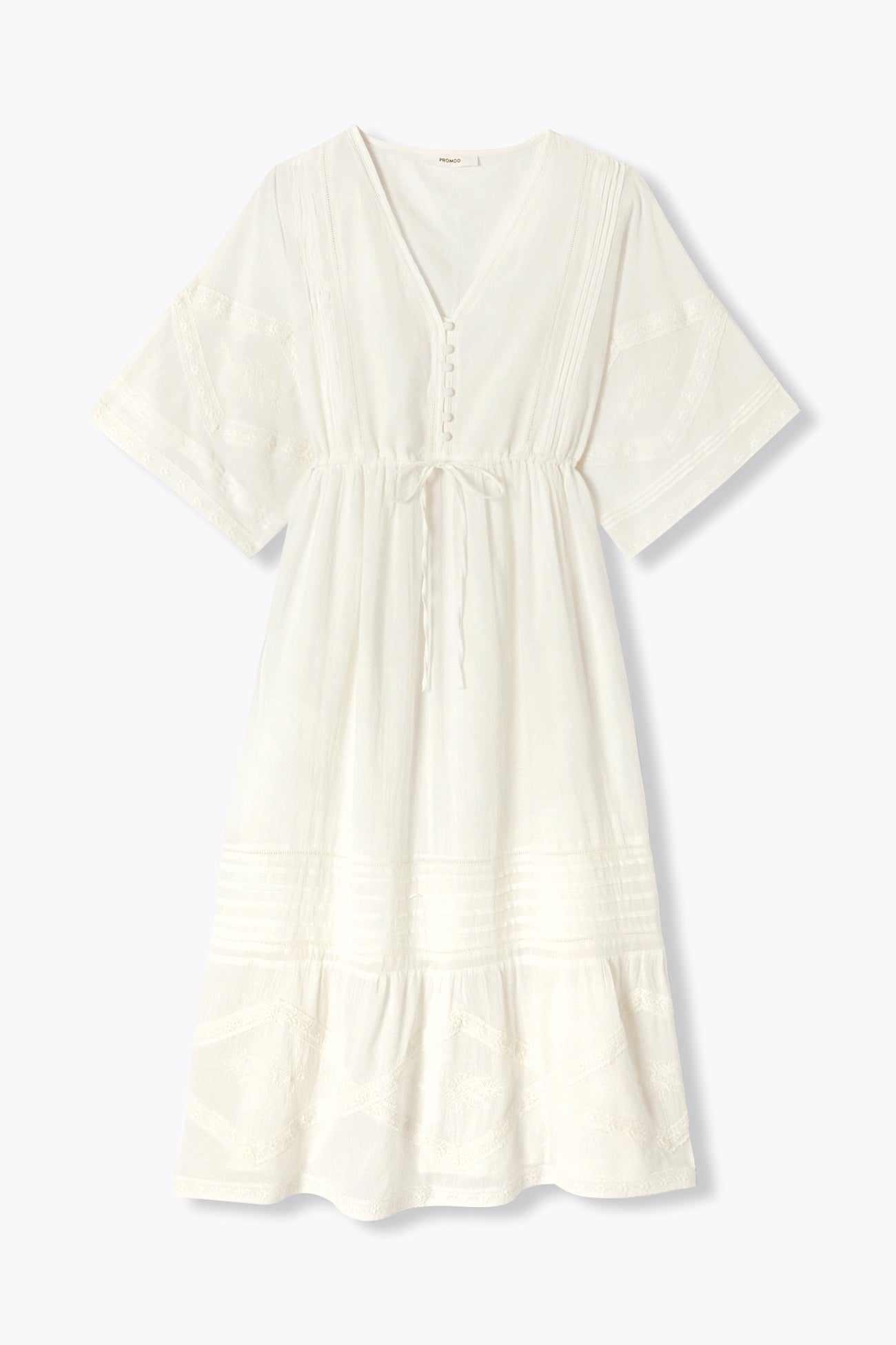 Robe longue romantique - Ecru – Image 5
