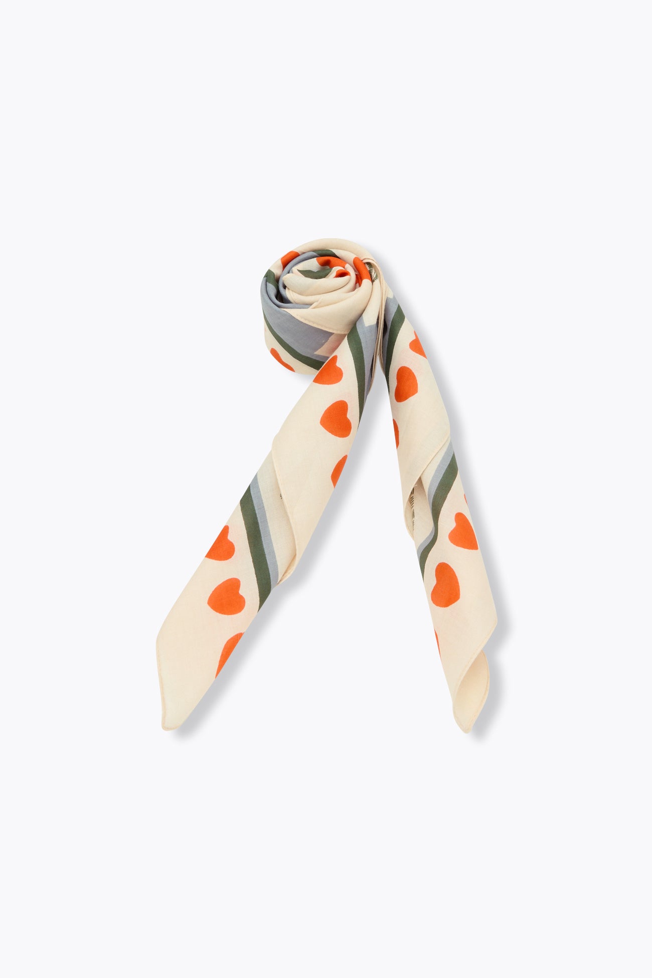 Foulard carré imprimé léopard - Bleu – Image 4