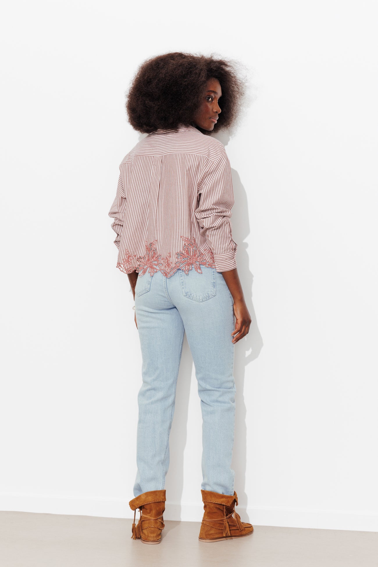 MARCEL jean mom taille haute - Jean clair – Image 3