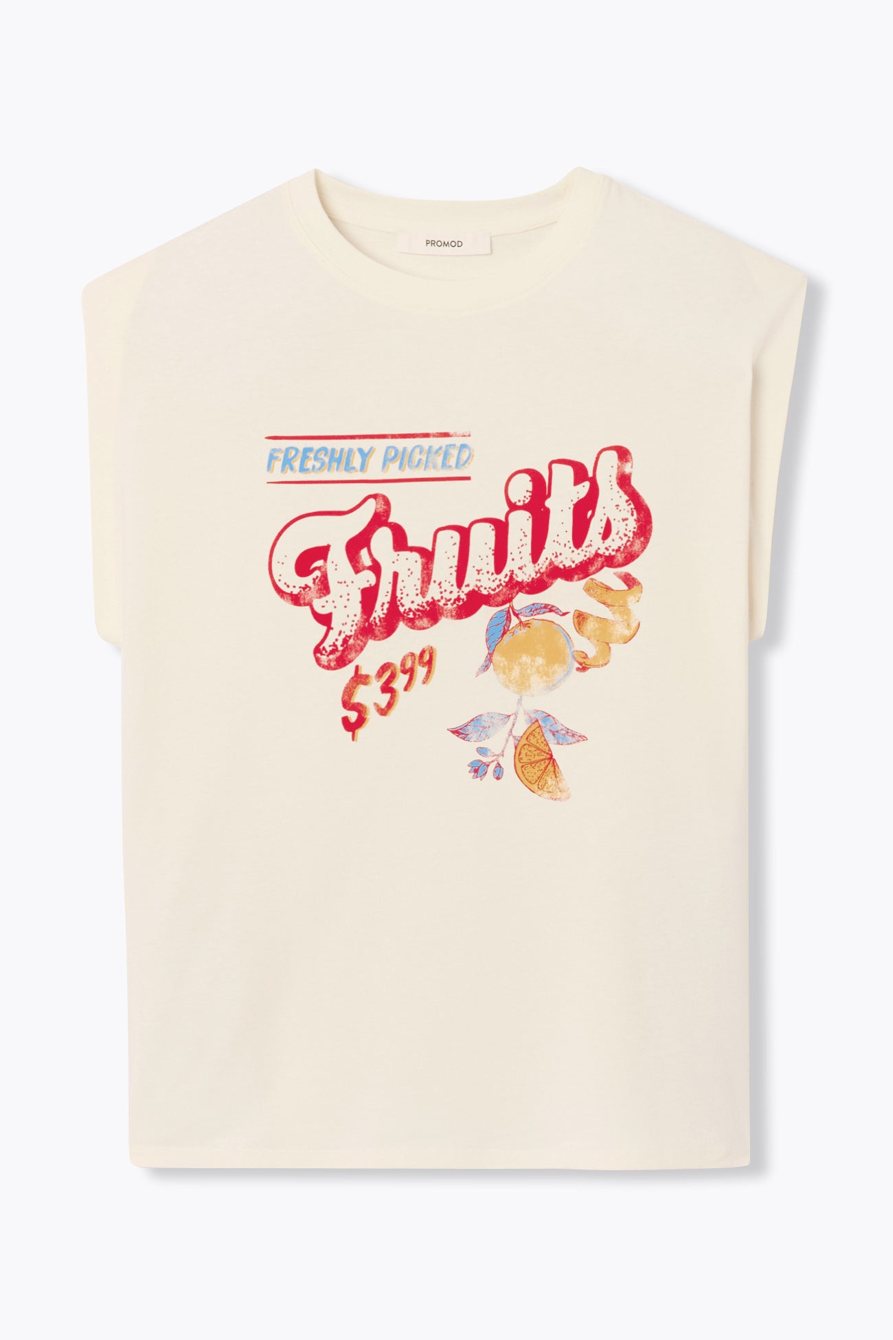 T-shirt imprimé fruits Femme - Imprimé écru – Image 5