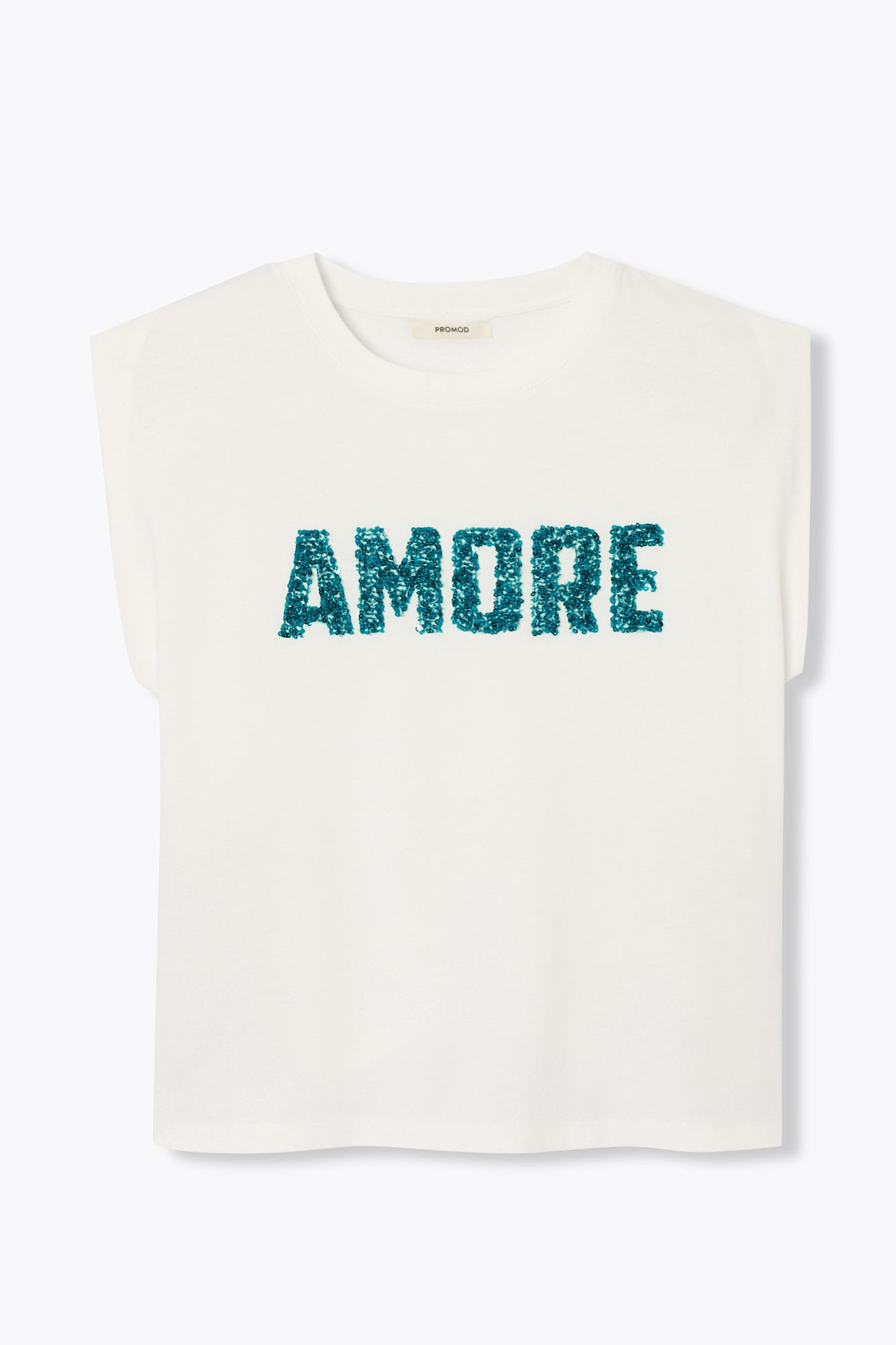T-shirt à message AMORE - Imprimé écru – Image 5