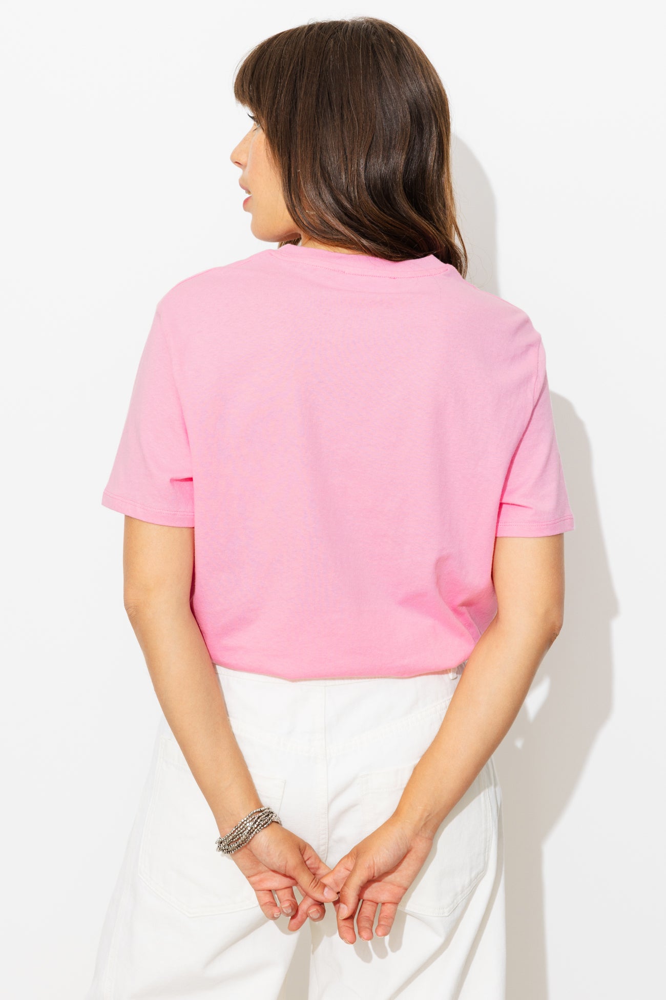 T-shirt à message fresh - Imprimé rose – Image 5