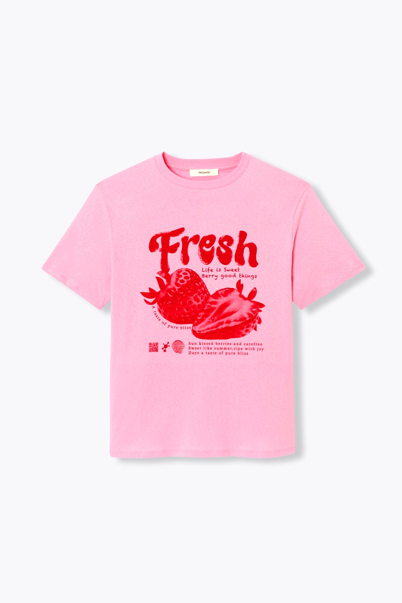 T-shirt à message fresh - Imprimé rose – Image 7