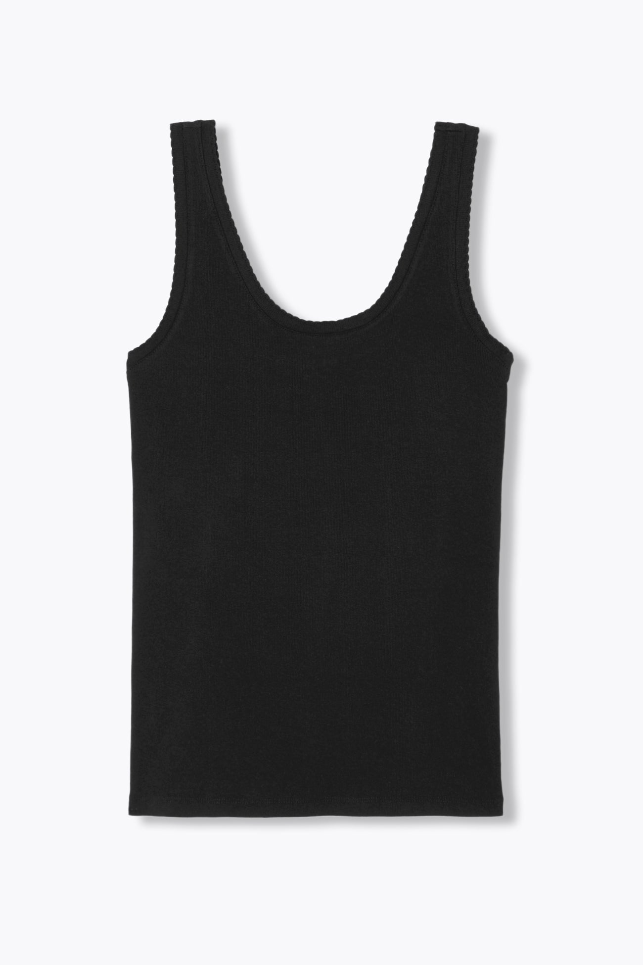 Débardeur jersey côtelé Femme - Noir – Image 5