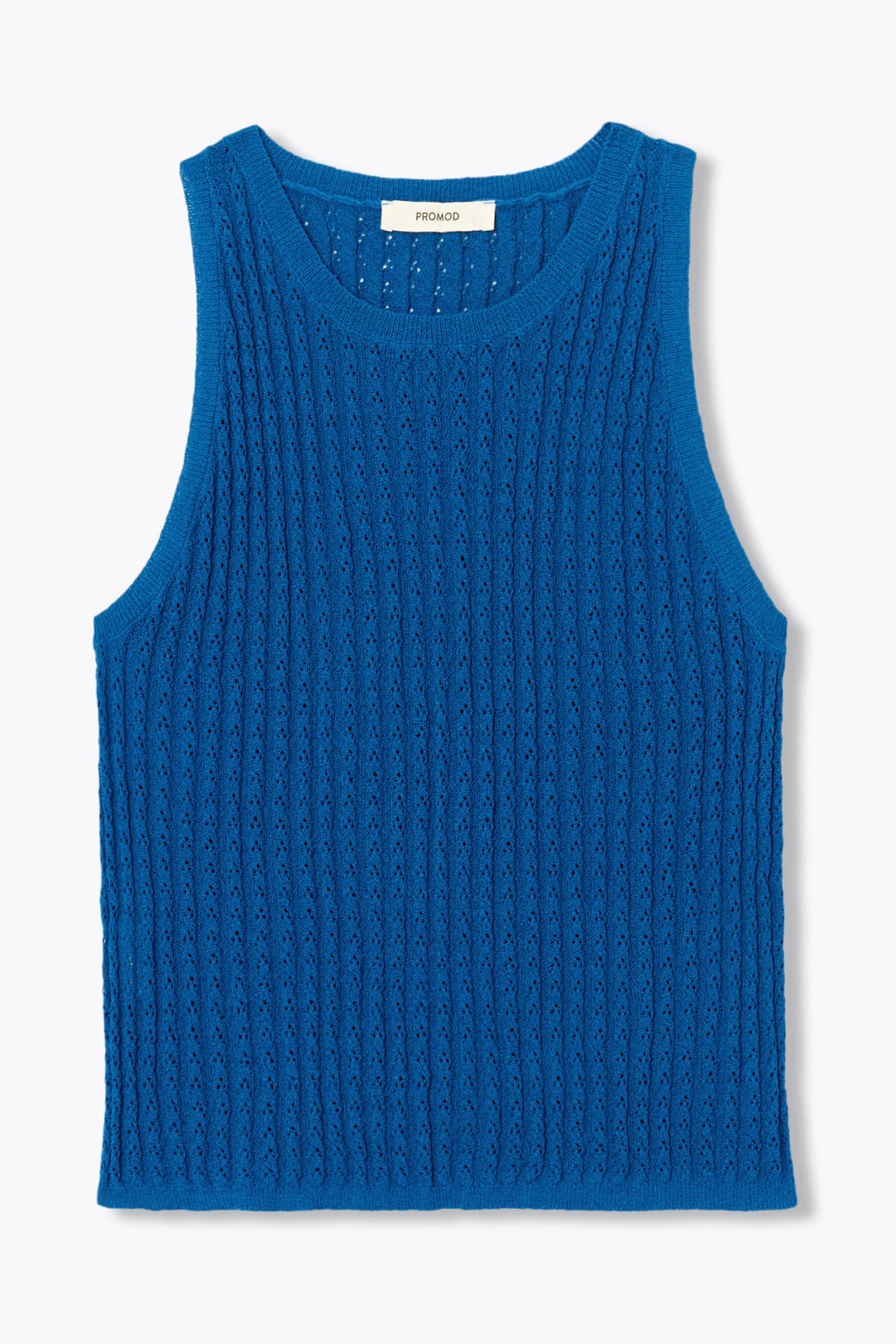 Pull-débardeur maille ajourée - Bleu – Image 5